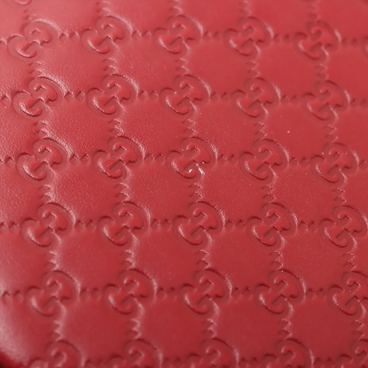 Microguccissima Leather 2-Way Handbag, Red, 449654 (Outlet) — view 12