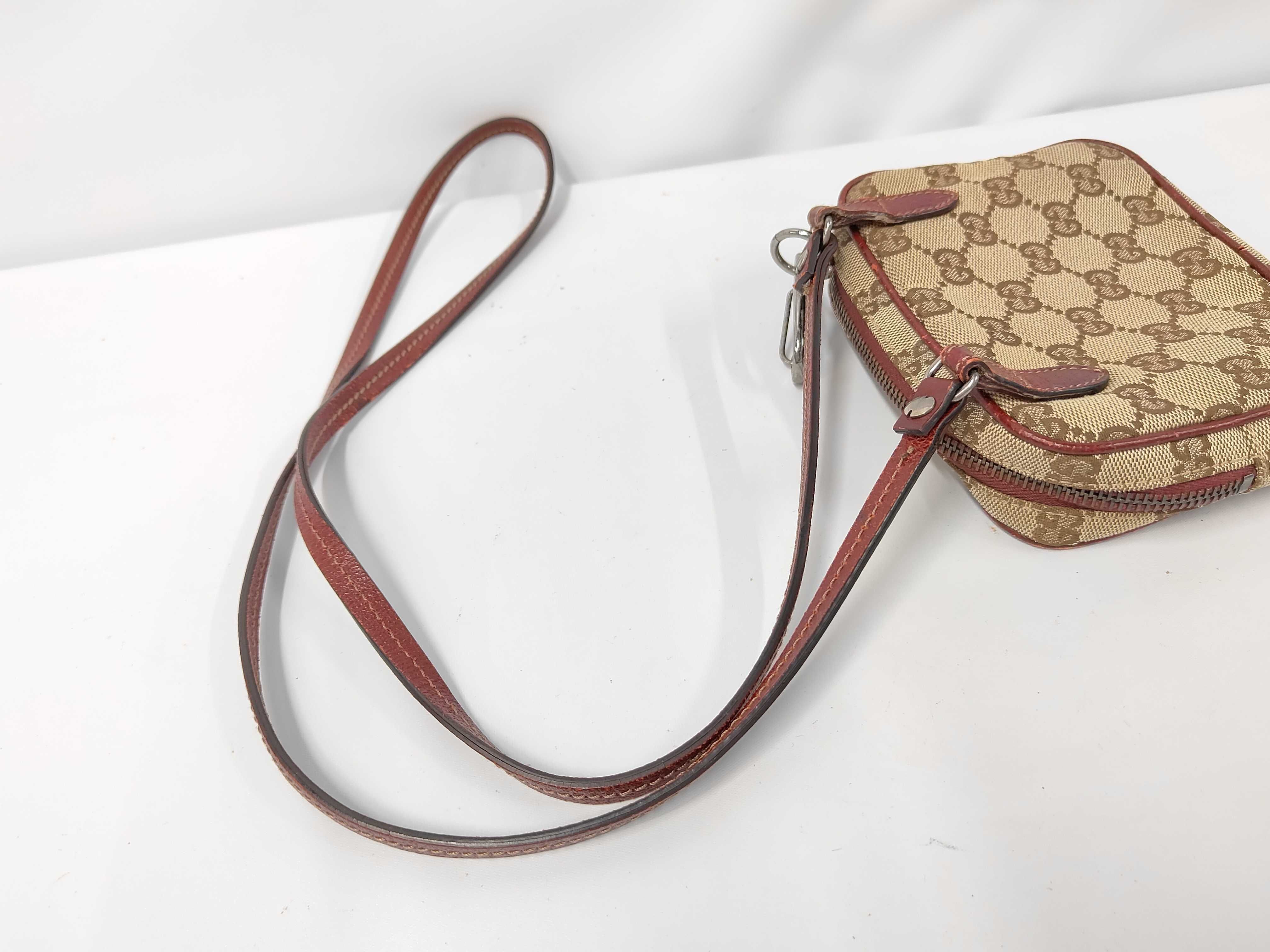 Square Mini Shoulder Pouch GG Canvas Shoulder Bag — view 5