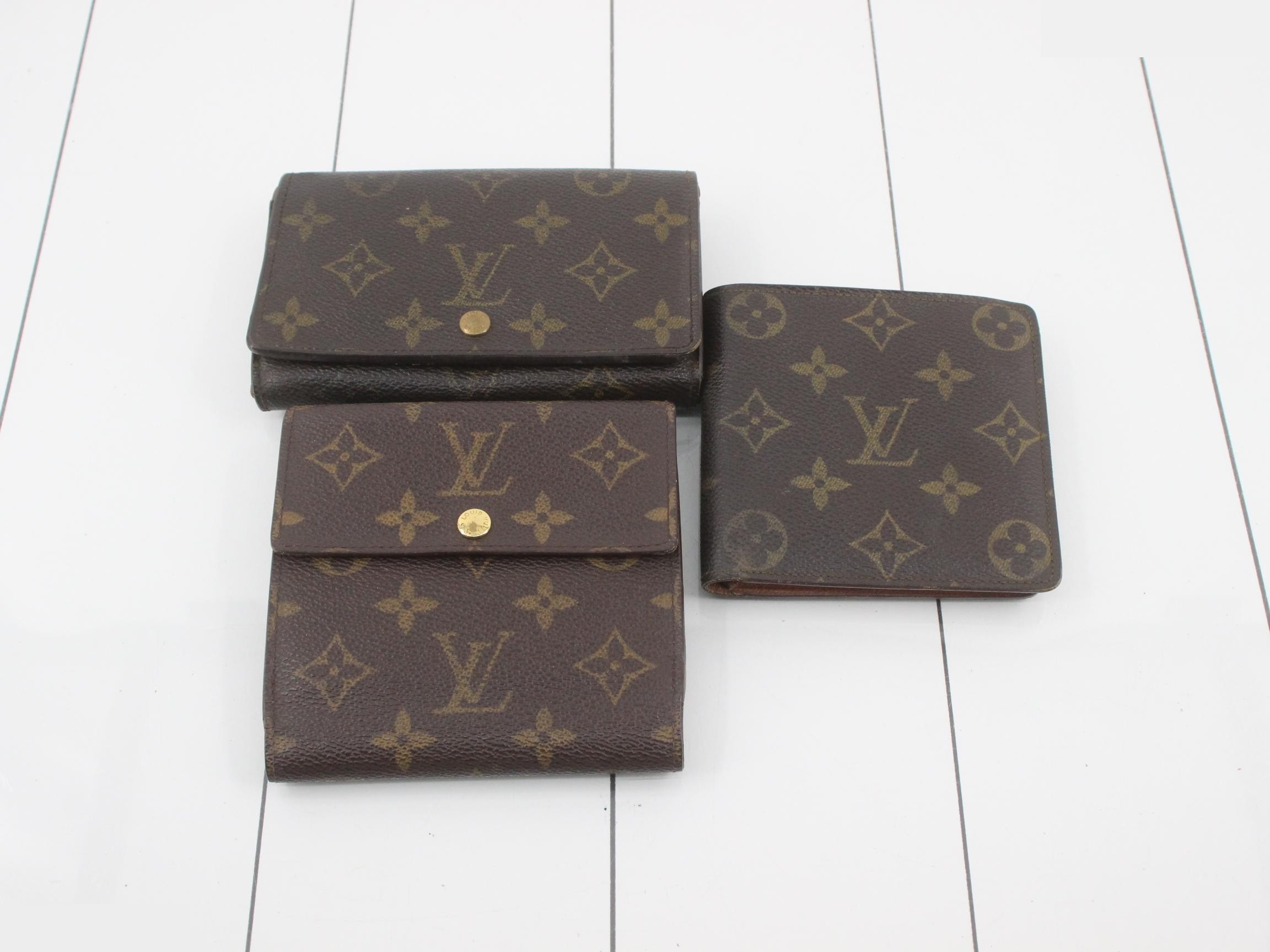 5-piece set: Bi-fold wallet, Monogram leather — view 2