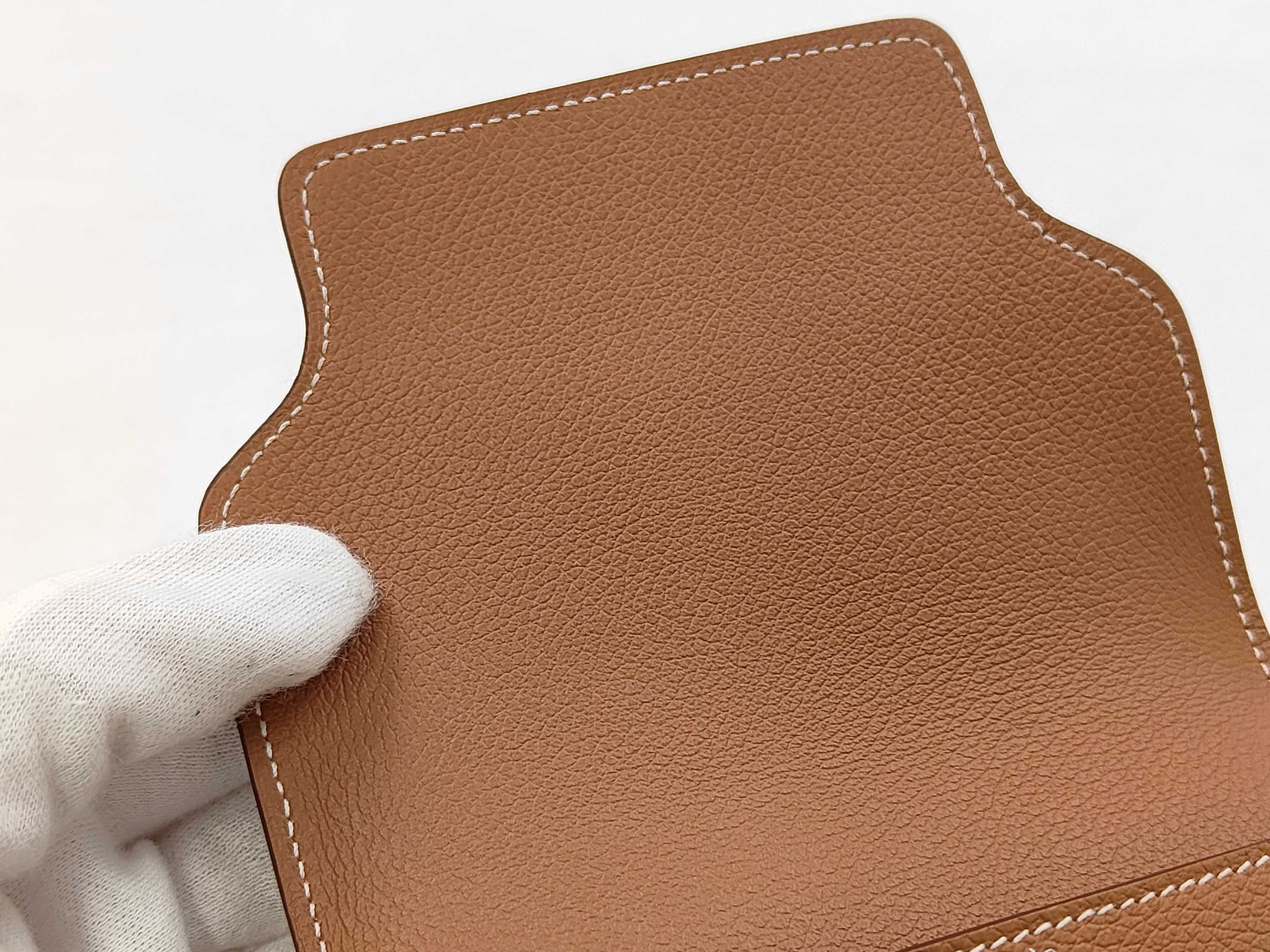 2308 Pochette Luli Slim Evercolor Gold Silver Hardware U Stamp Wallet — view 8