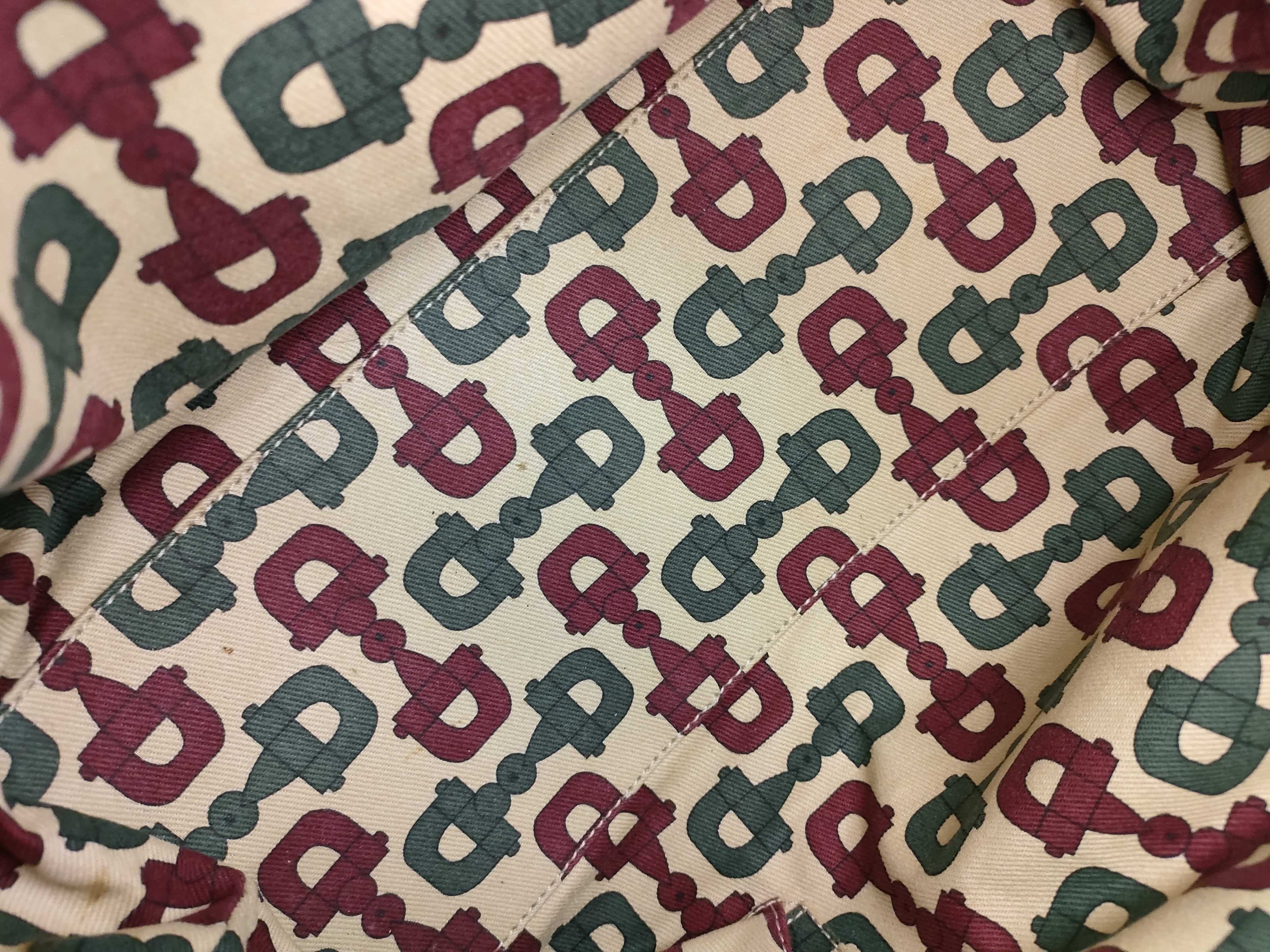GG Canvas Tote Bag, Canvas Sherry Line, White Tote Bag — view 9