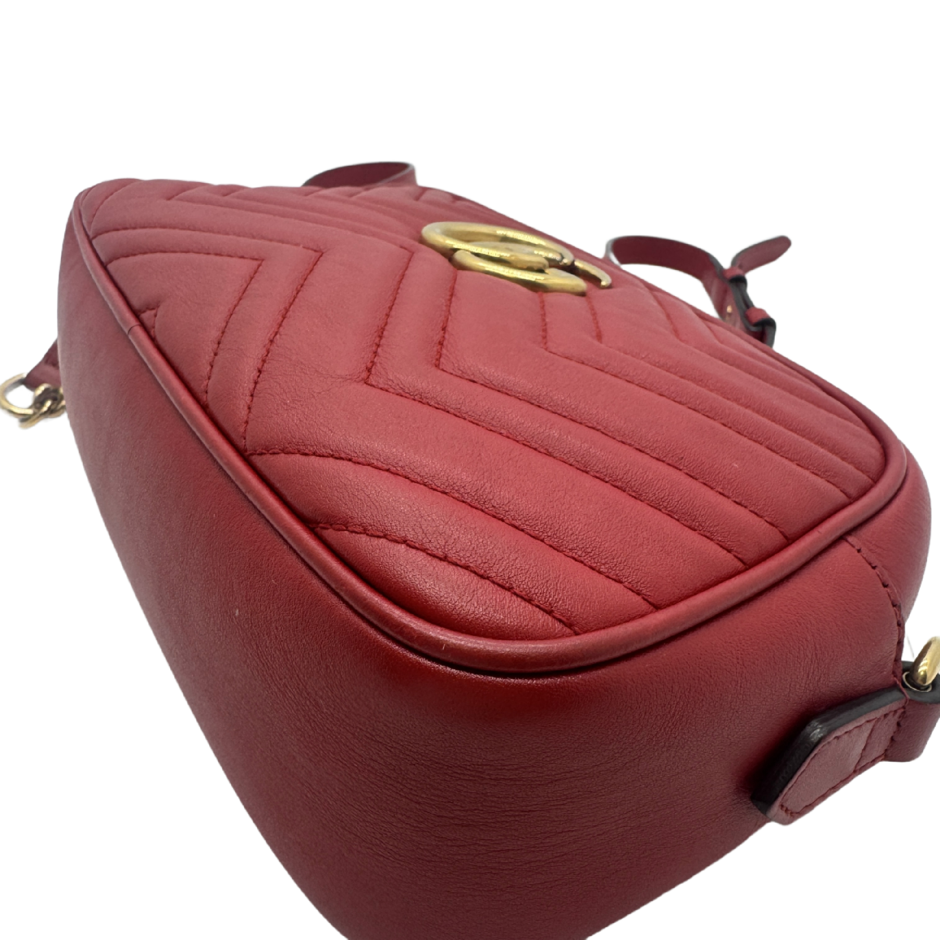 GG Marmont Quilted Camera Bag, Red Shoulder Bag — view 6