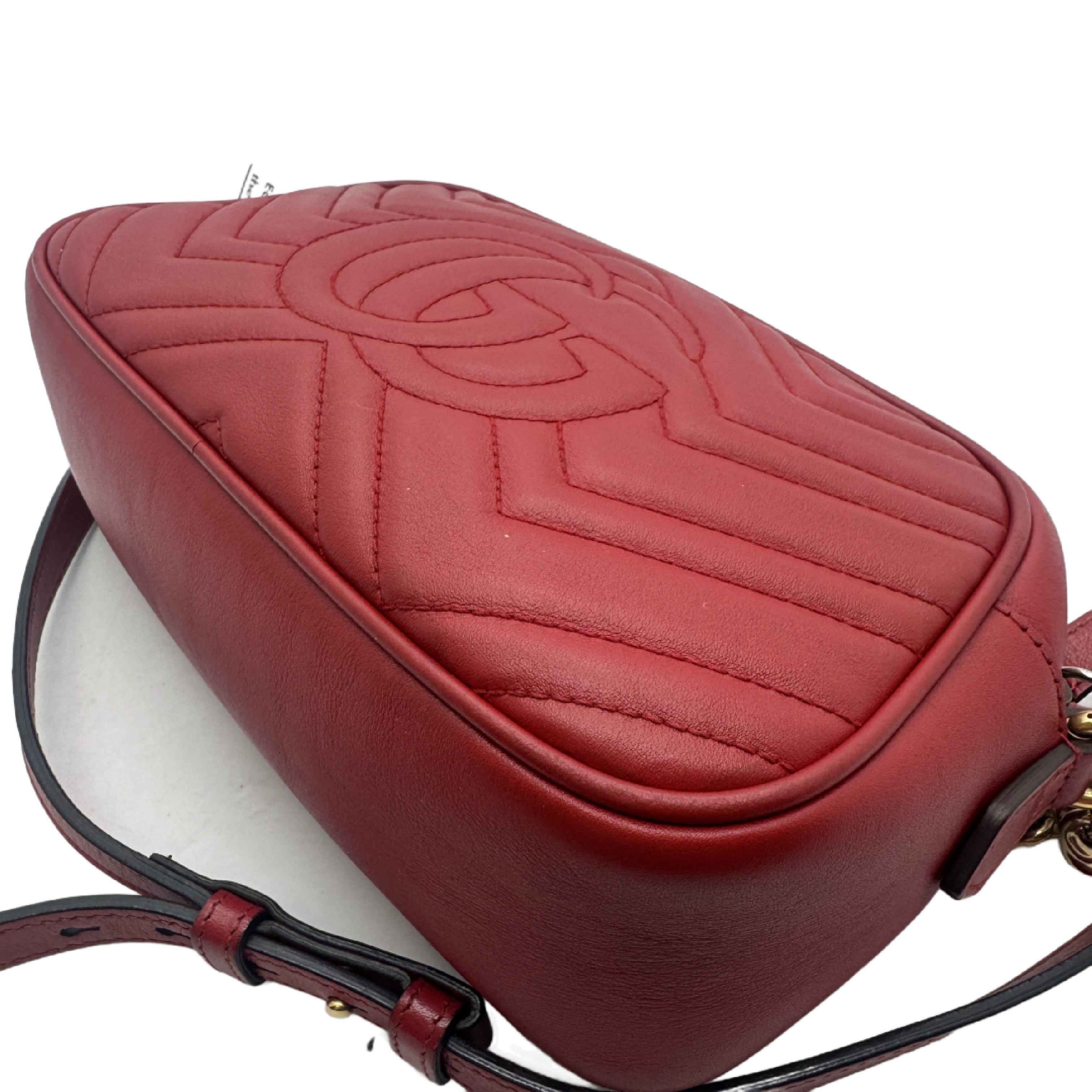 GG Marmont Quilted Camera Bag, Red Shoulder Bag — view 8