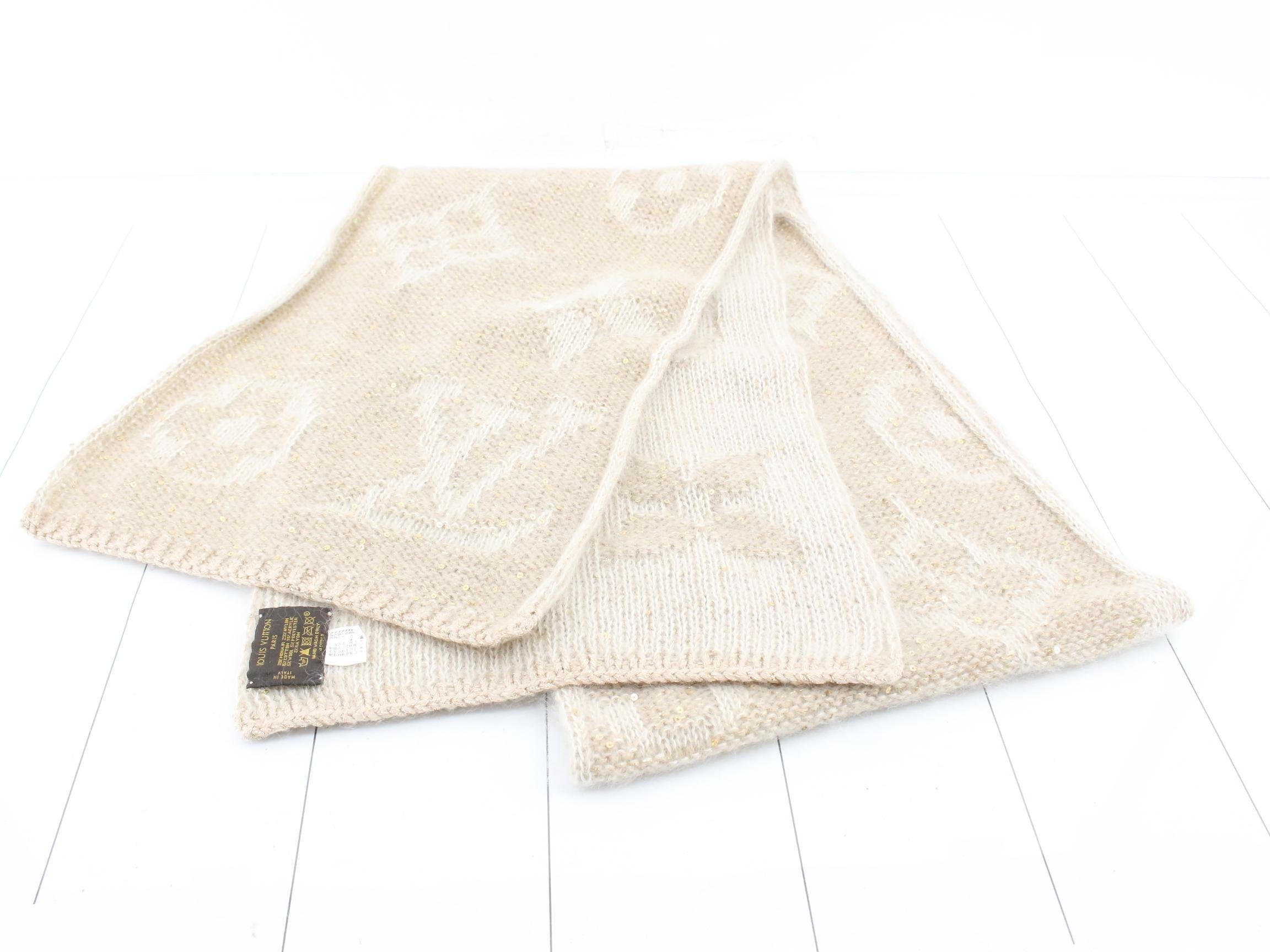 Mohair Monogram Sequin Elshap — view 2