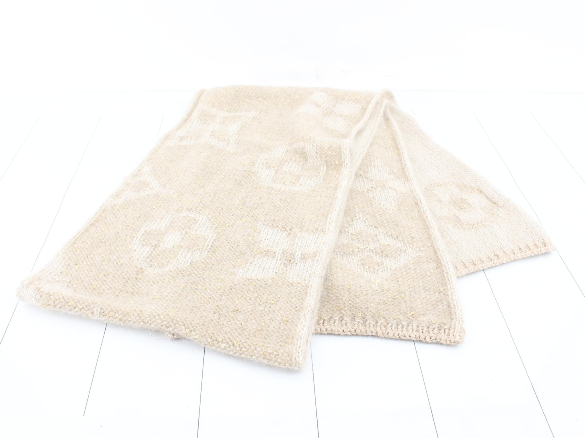 Mohair Monogram Sequin Elshap — view 3