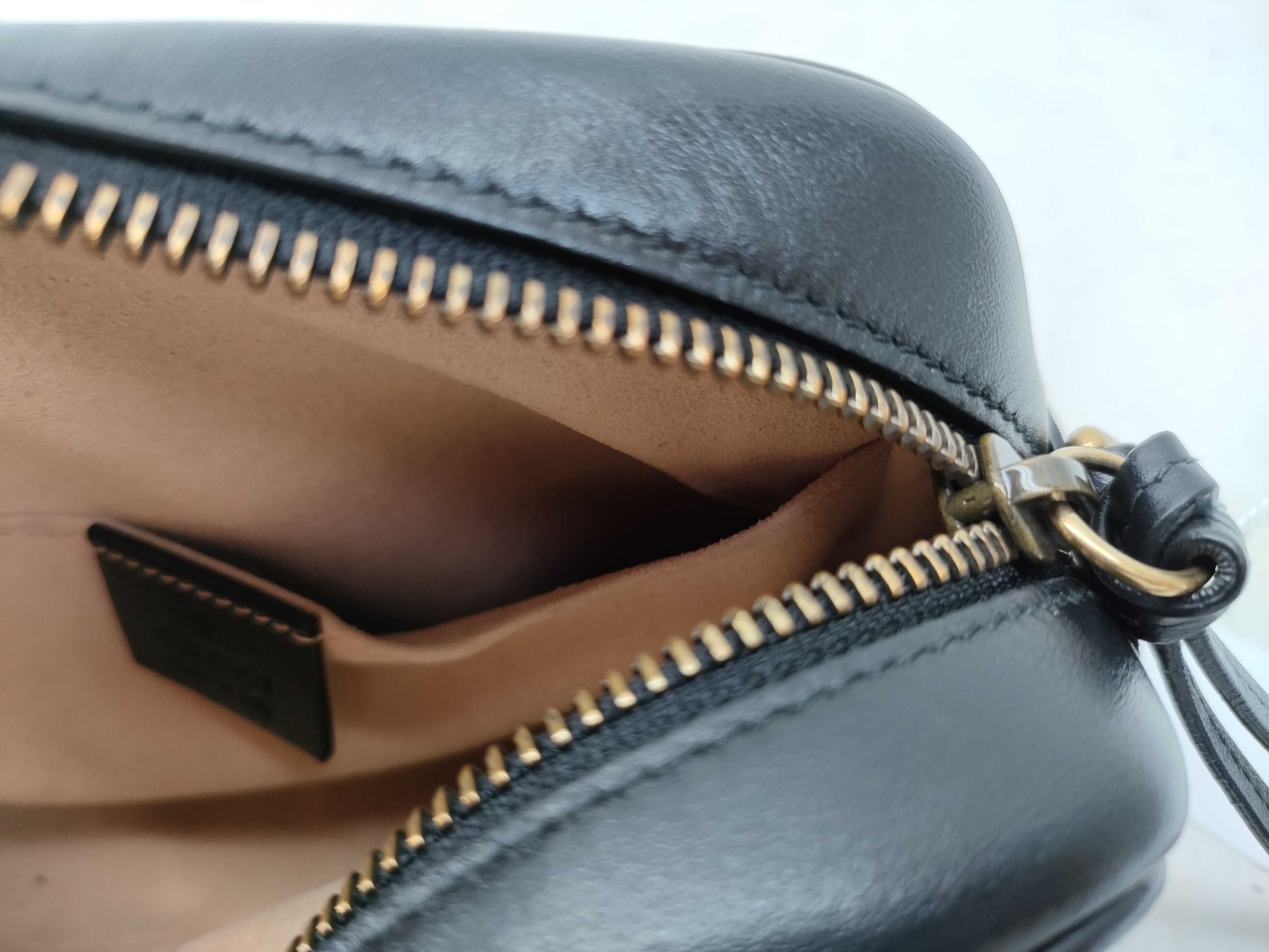 FR- GG Marmont Leather Chain Shoulder Bag Black 634785 Shoulder Bag — view 11