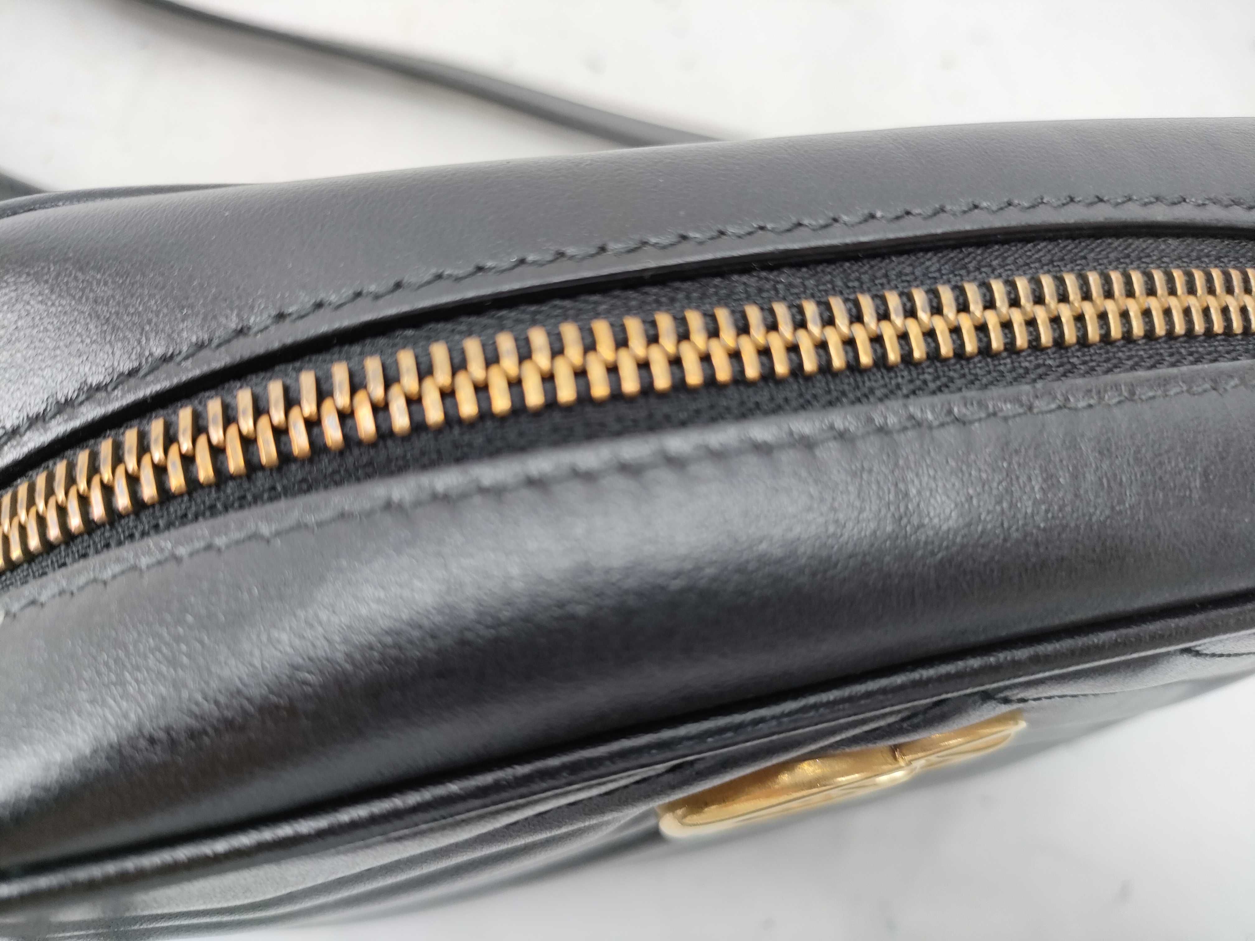 FR- GG Marmont Leather Chain Shoulder Bag Black 634785 Shoulder Bag — view 8