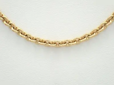Gold necklace, chain approximately 40cm