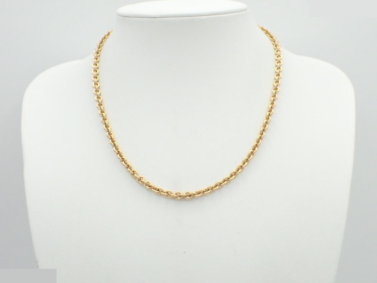 Gold necklace, chain approximately 40cm — view 3