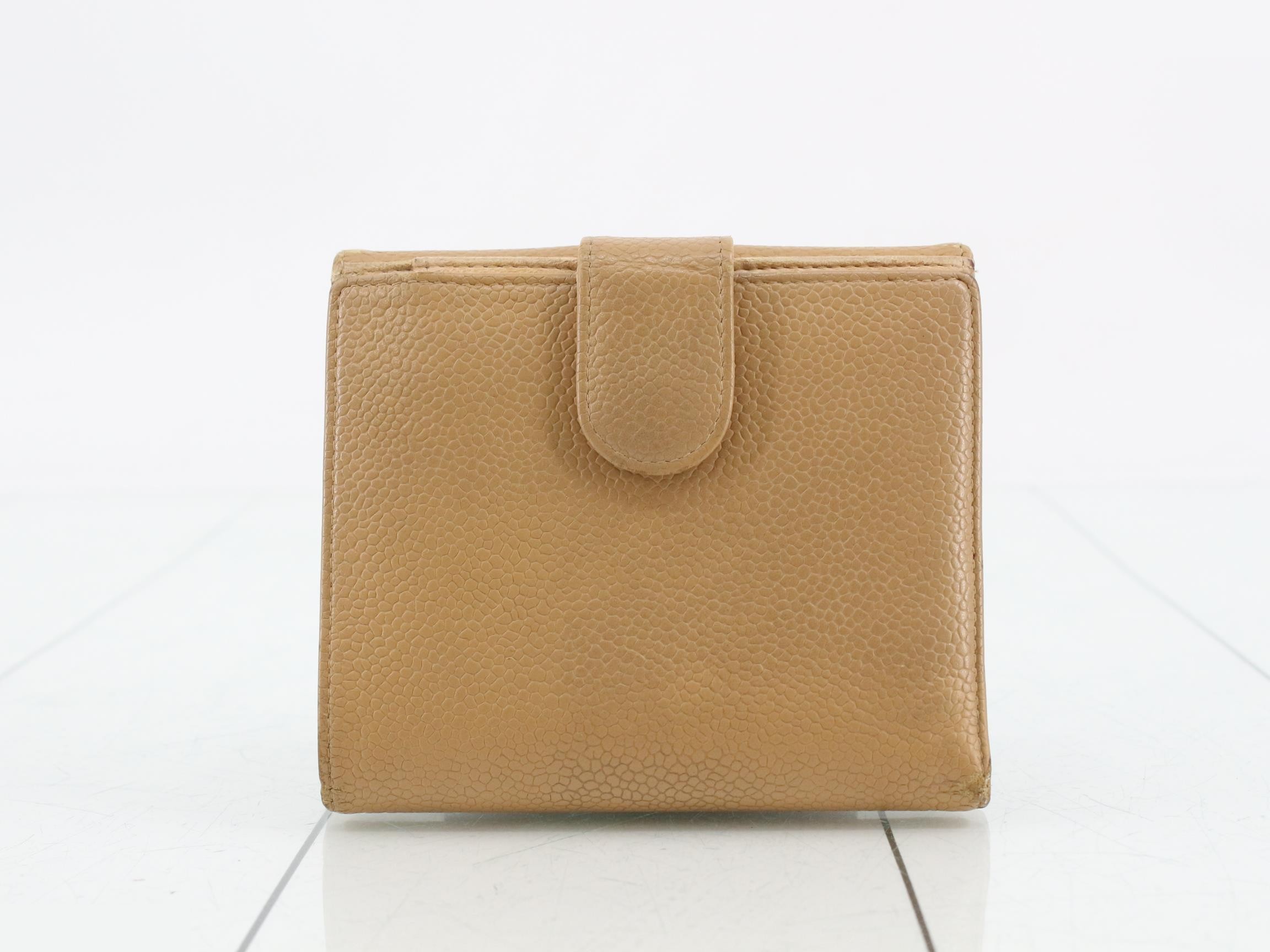 Caviar leather folding wallet — view 2