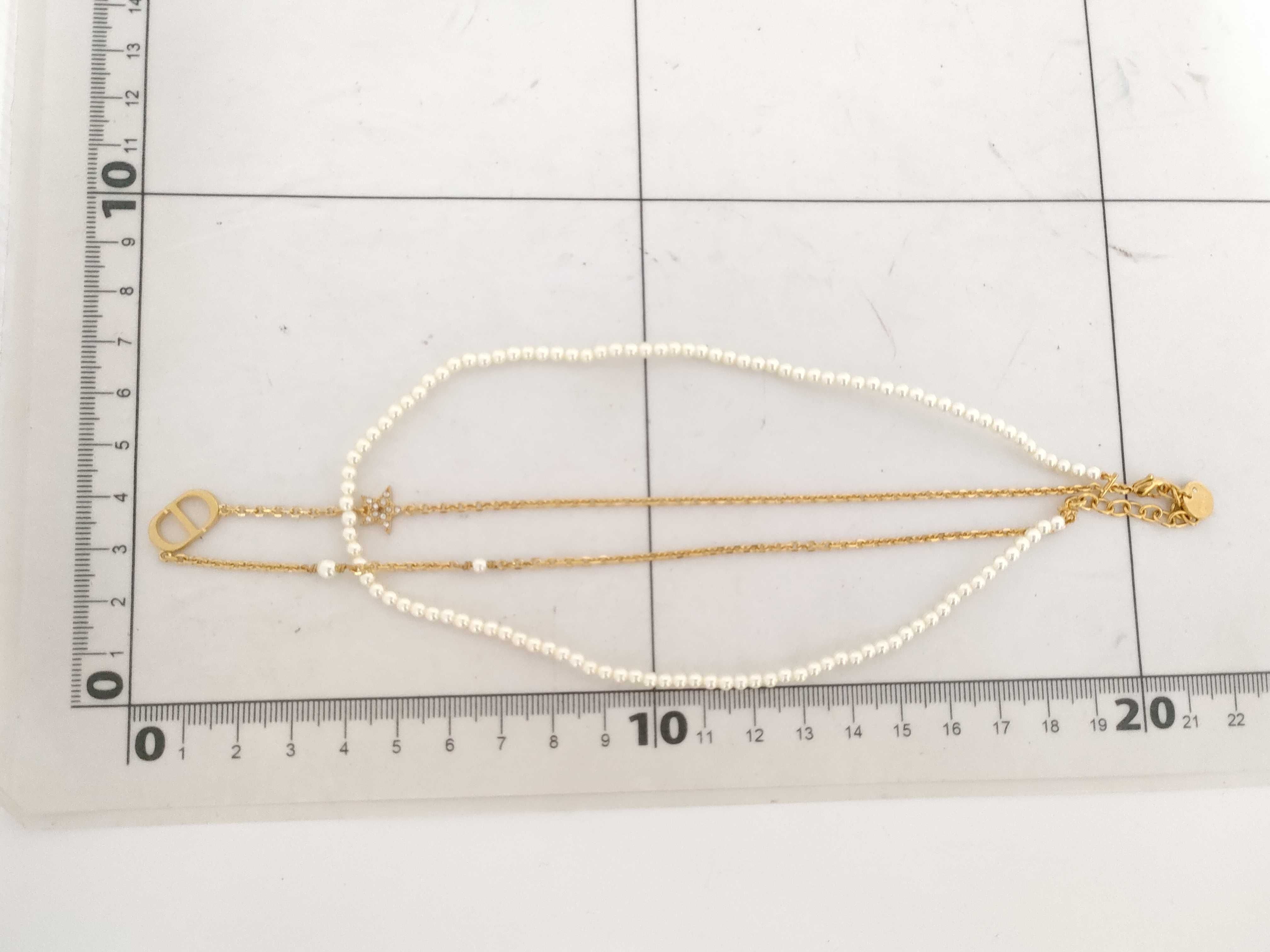 Petite CD Pearl Double Strand Necklace — view 9
