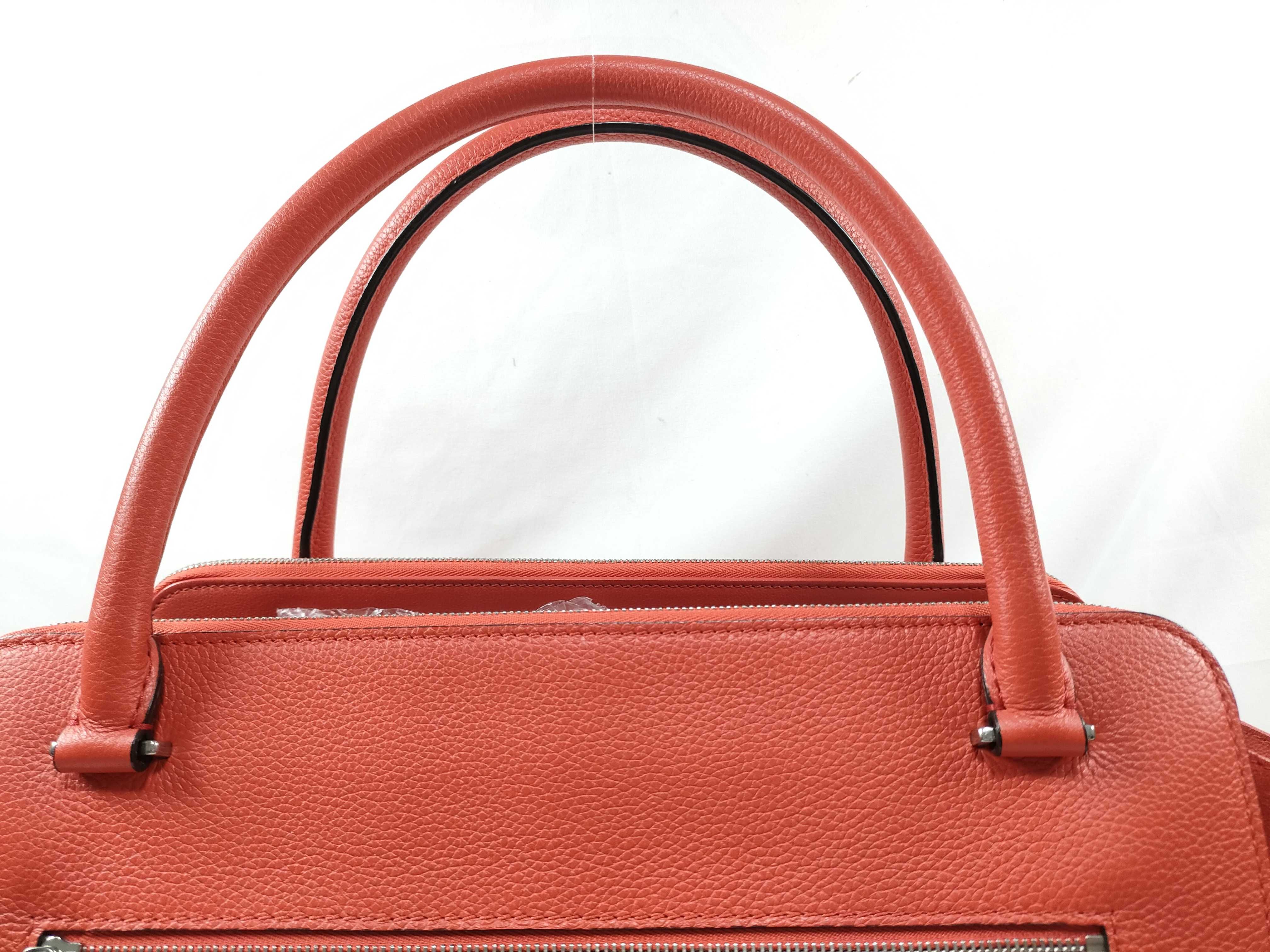 SG - Double Zip Trapeze Leather x Suede Handbag — view 3