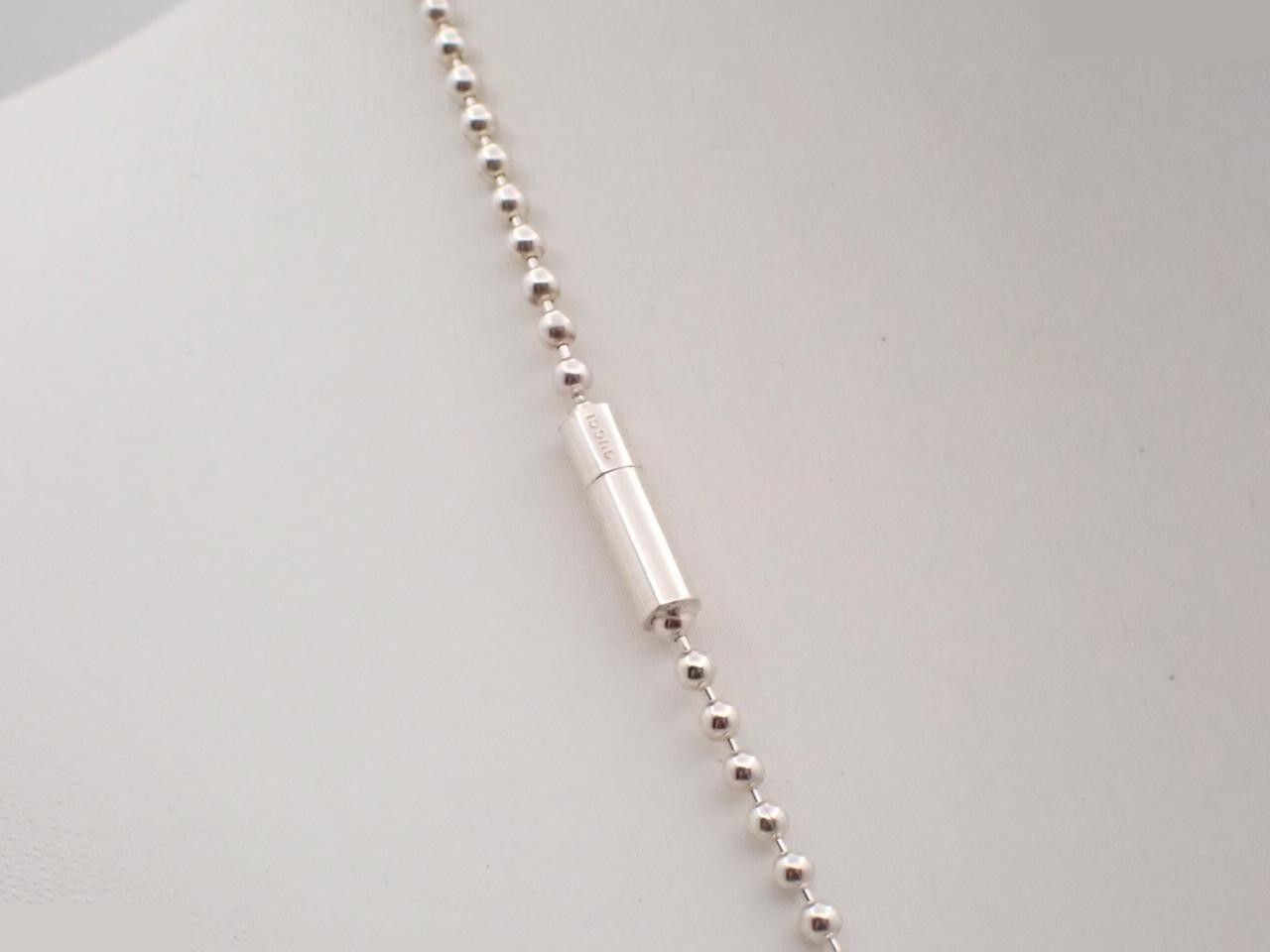 Plate necklace, 925 sterling silver, 30.5g, chain approximately 58cm — view 2