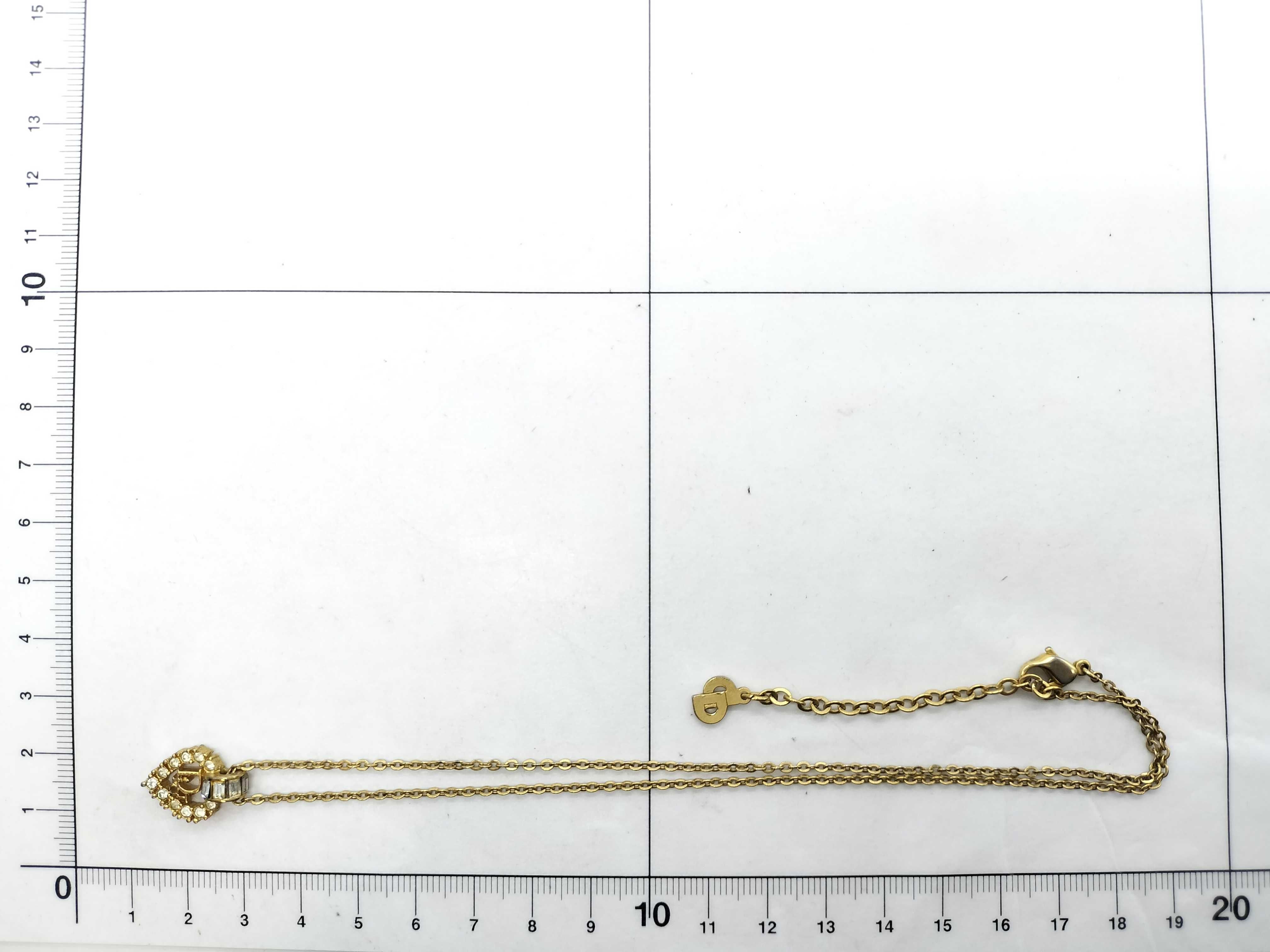 Rhinestone Logo Necklace — view 7