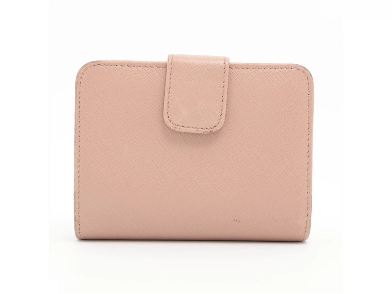 Saffiano Leather 1ML018 Bi-fold Wallet Compact Wallet — view 2