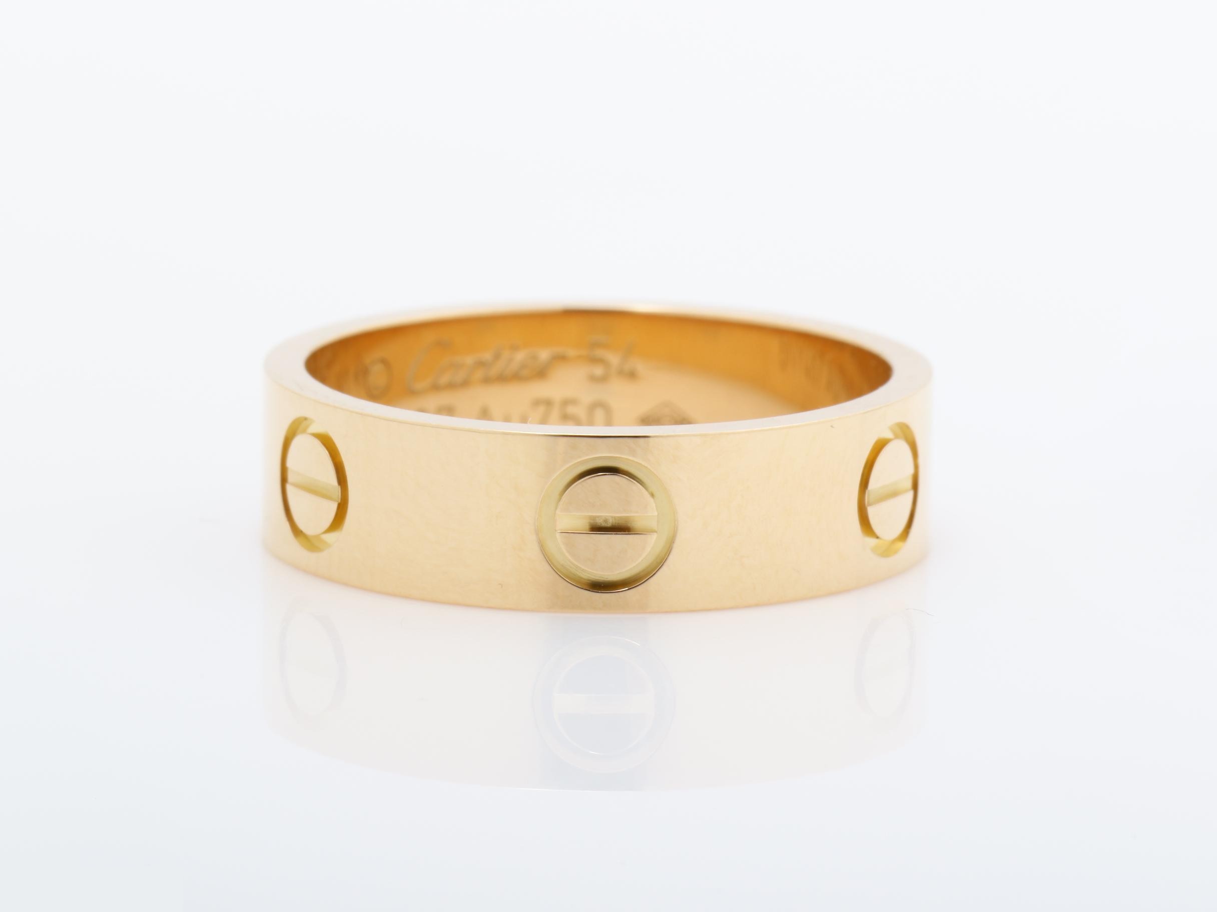 Au750PG Love Ring #54 5.5g