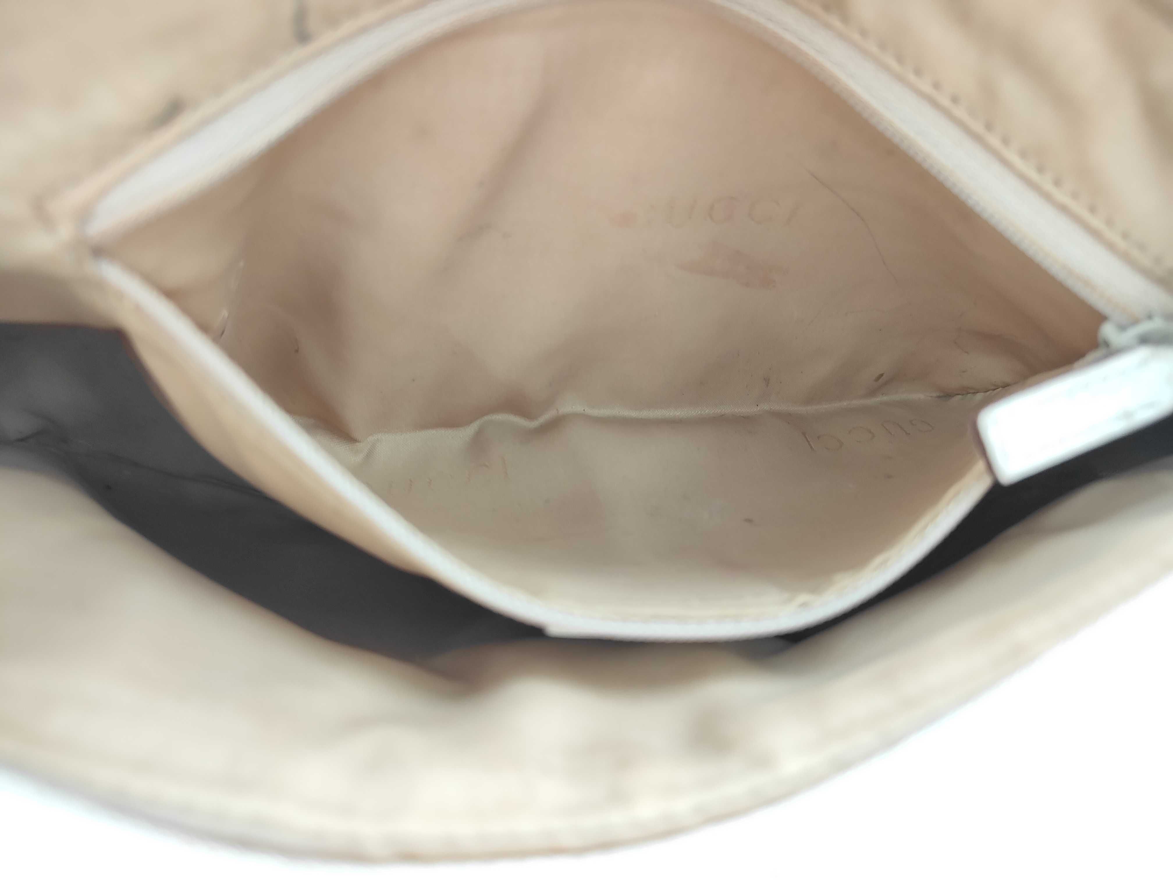 Bamboo Handbag, GG Canvas, Beige — view 10