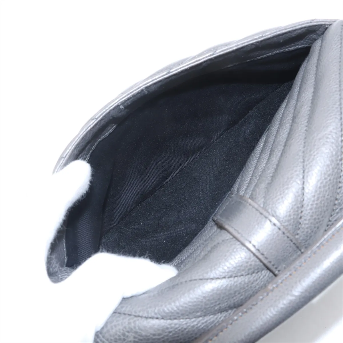 College Leather 2WAY Handbag Gray 428056 — view 13