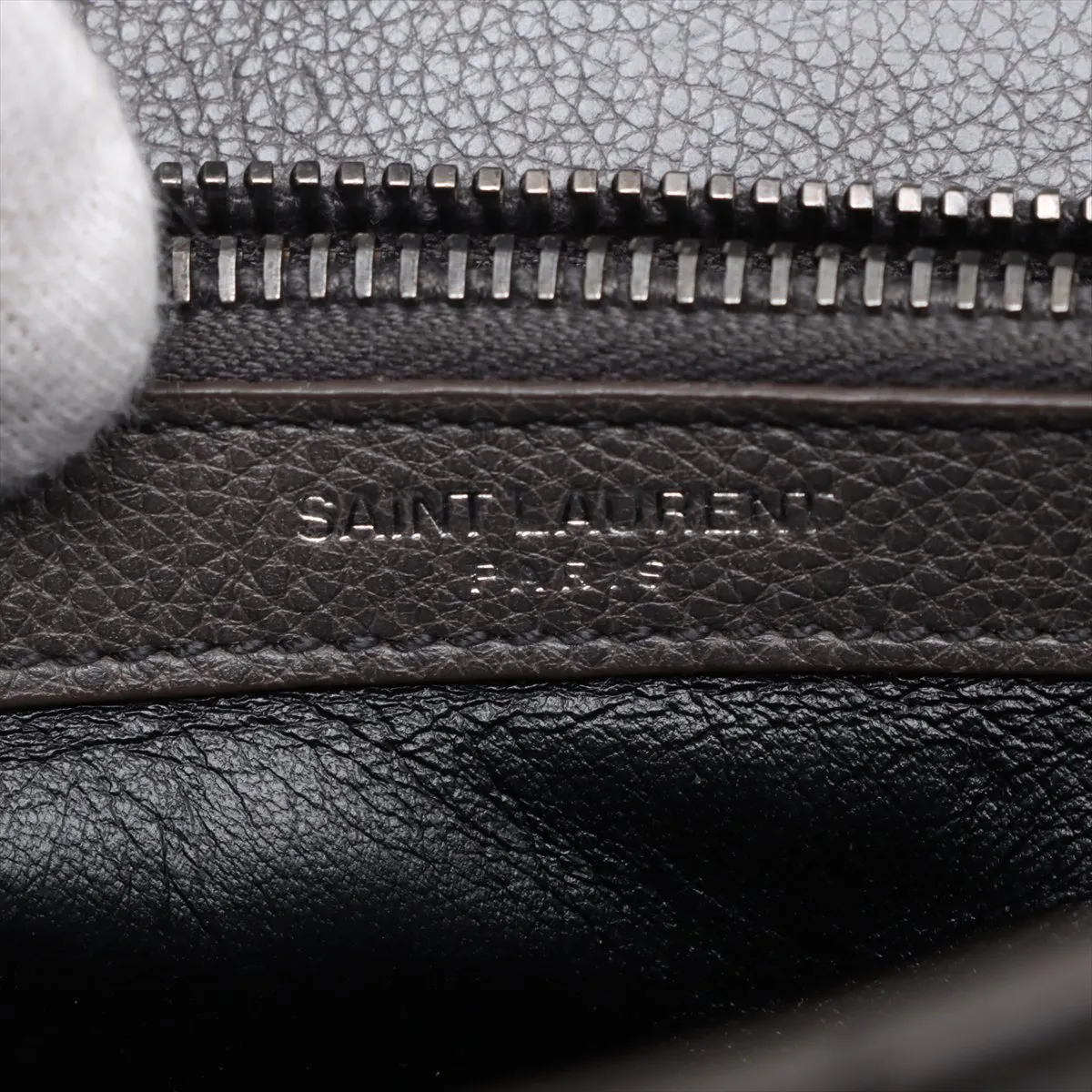College Leather 2WAY Handbag Gray 428056 — view 14