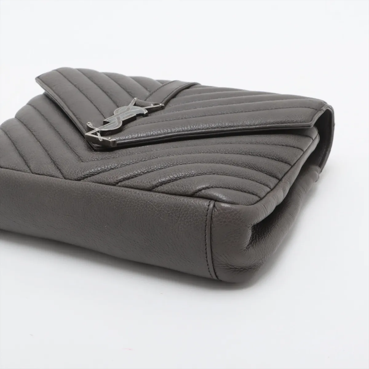 College Leather 2WAY Handbag Gray 428056 — view 3