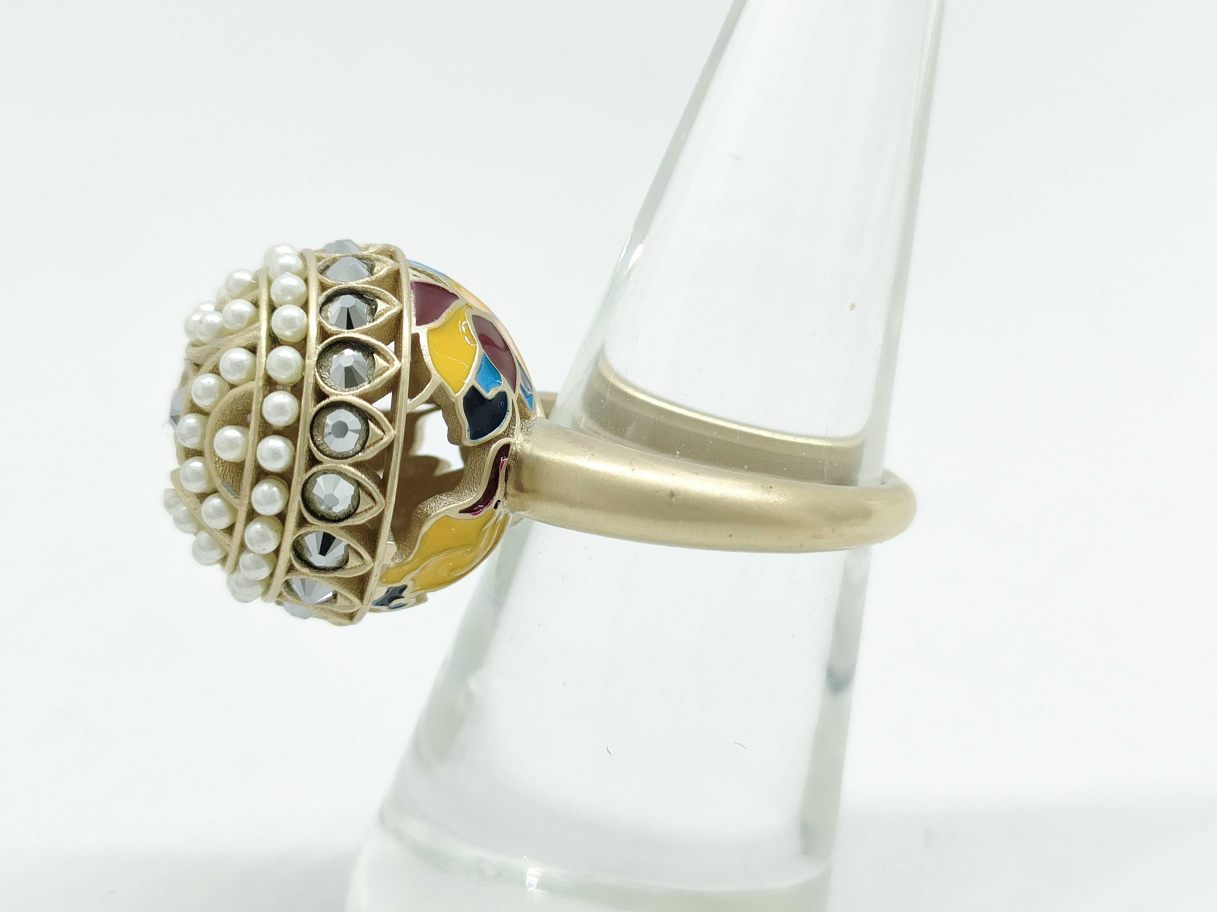 Tribal Rhinestone Ring, 7.2g — view 2