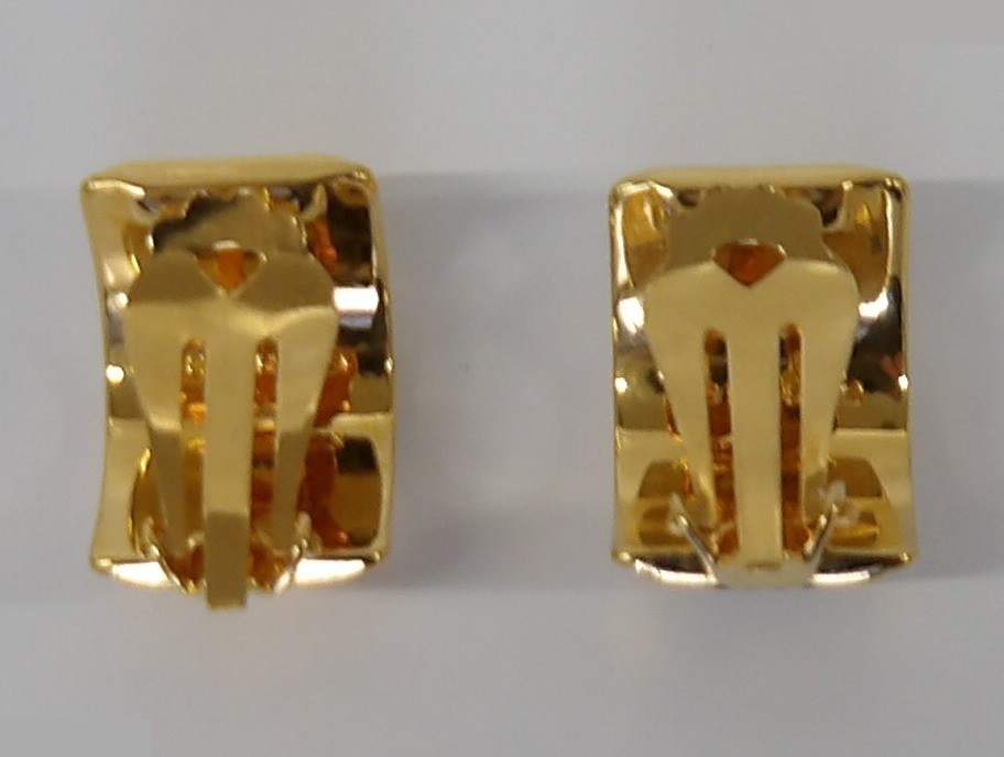 Hermès enamel earrings — view 2
