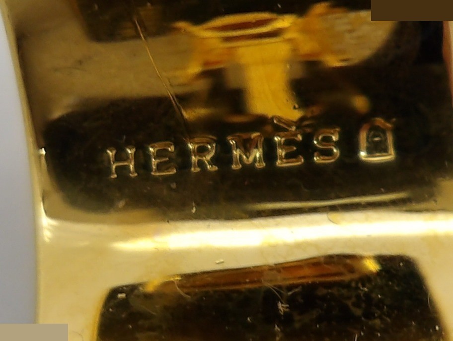 Hermès enamel earrings — view 3
