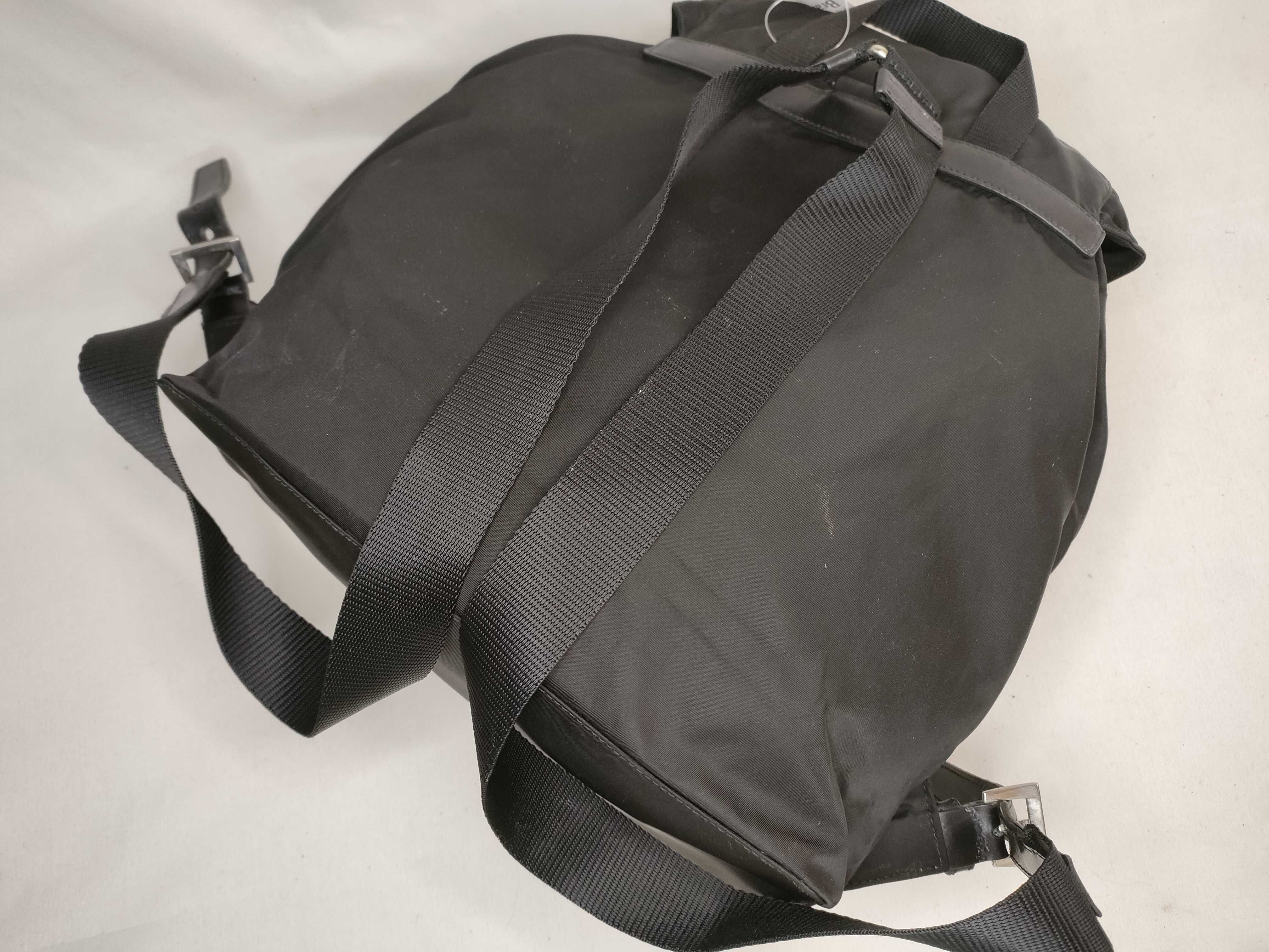 nylon backpack, black nylon backpack. — view 3