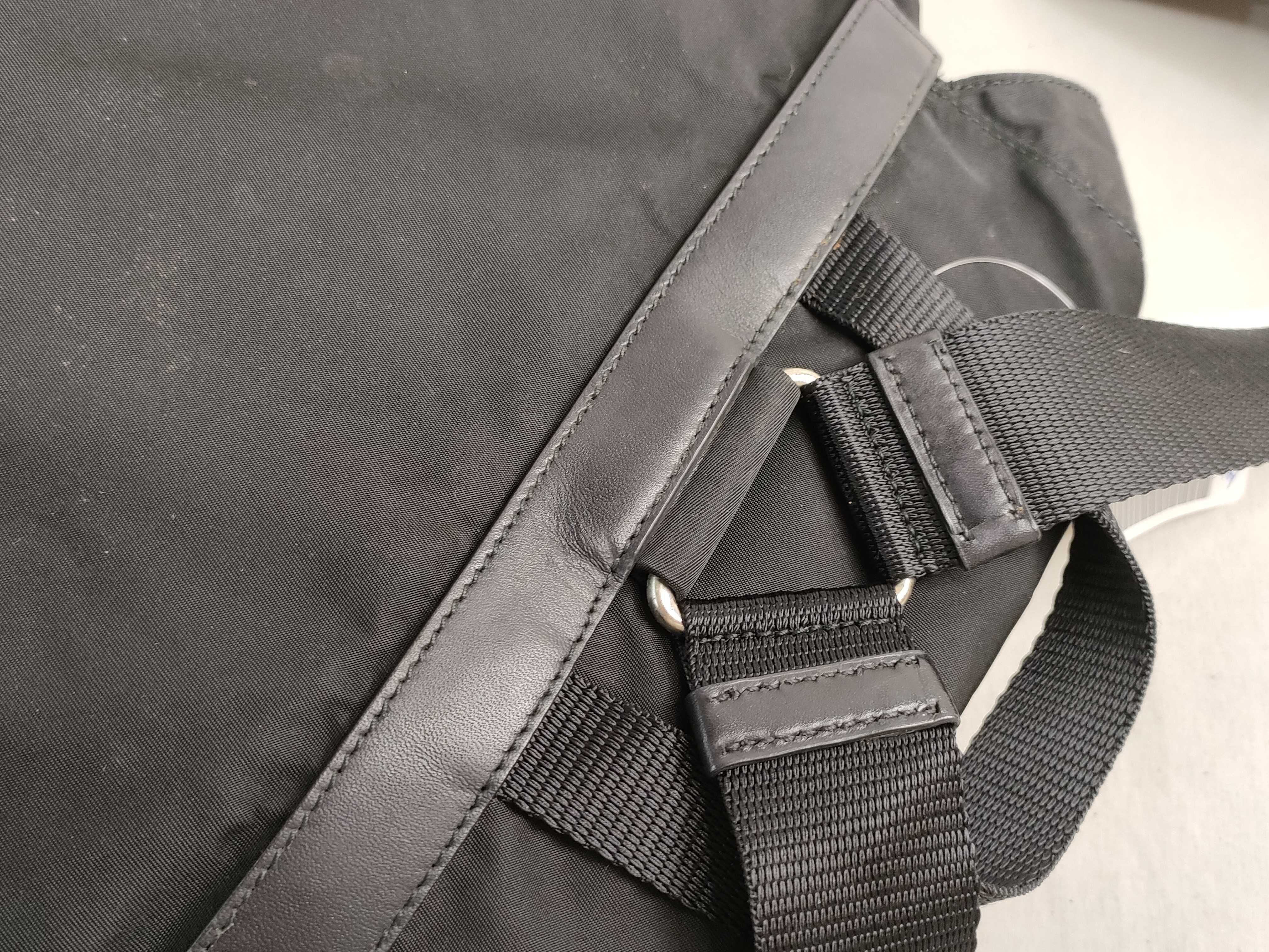 nylon backpack, black nylon backpack. — view 5