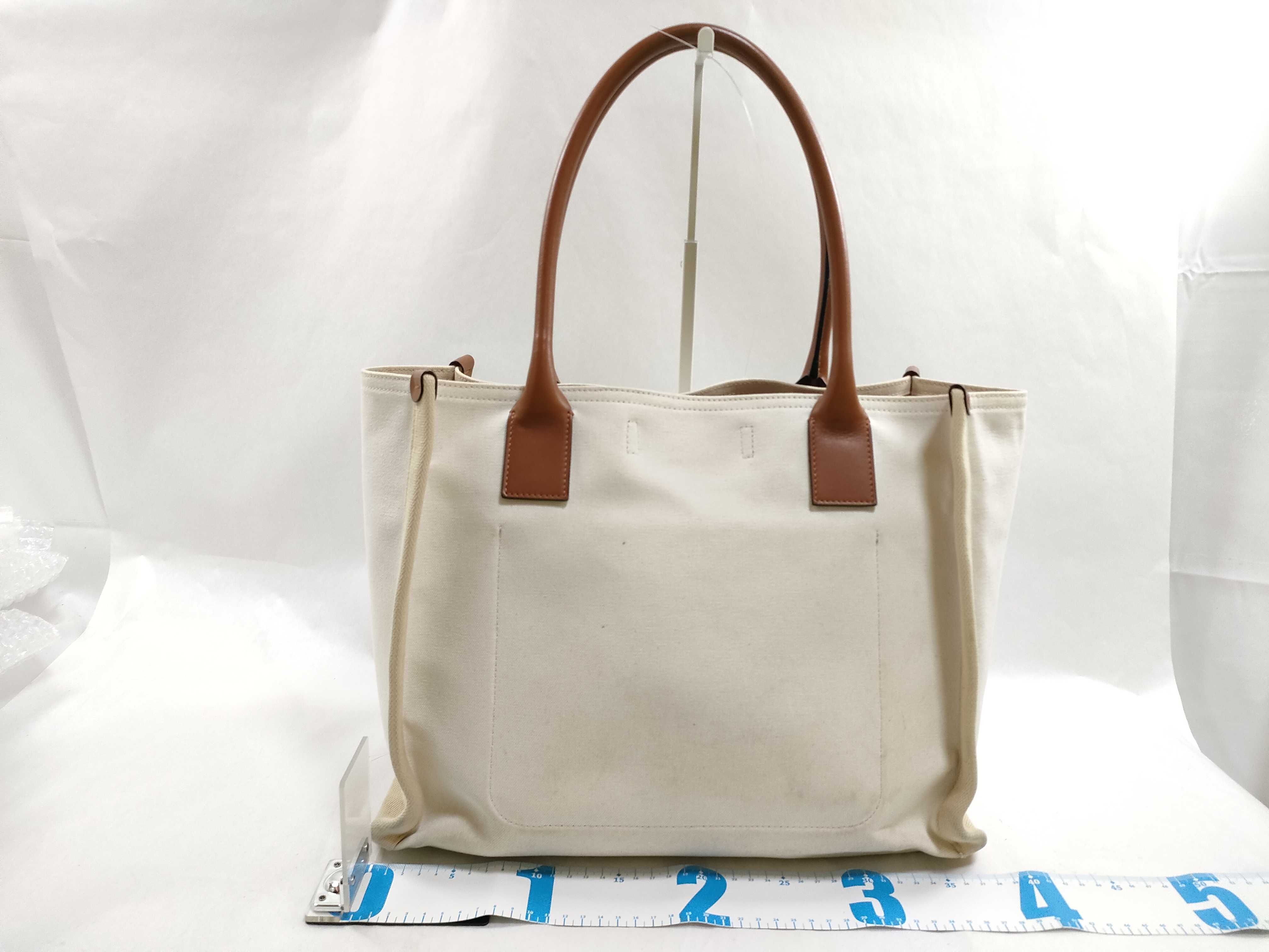 canvas tote bag, off-white tote bag — view 2