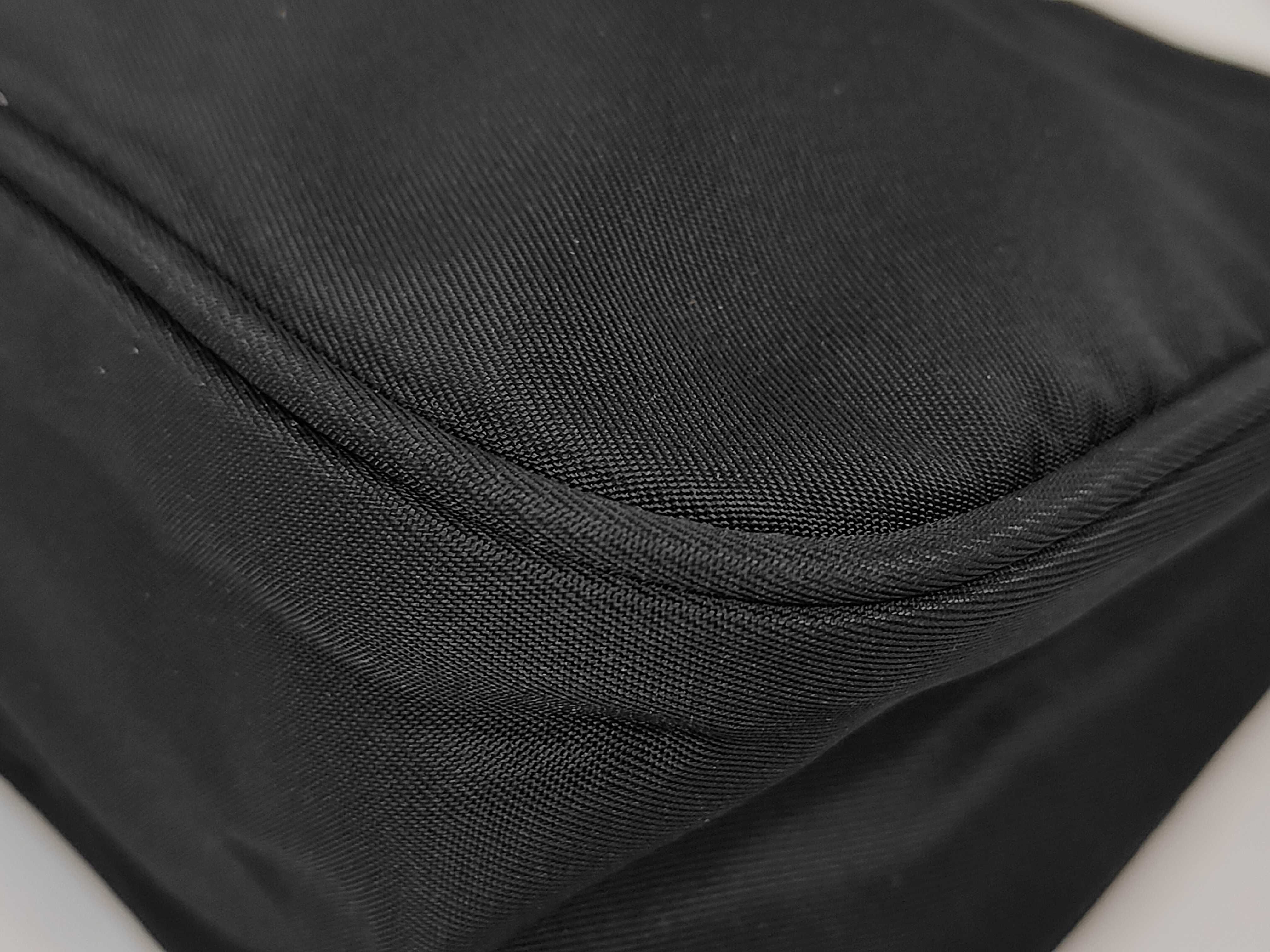 Accessory Pouch, Nylon, Triangle Logo Plate, NERO (Black) Handbag — view 6