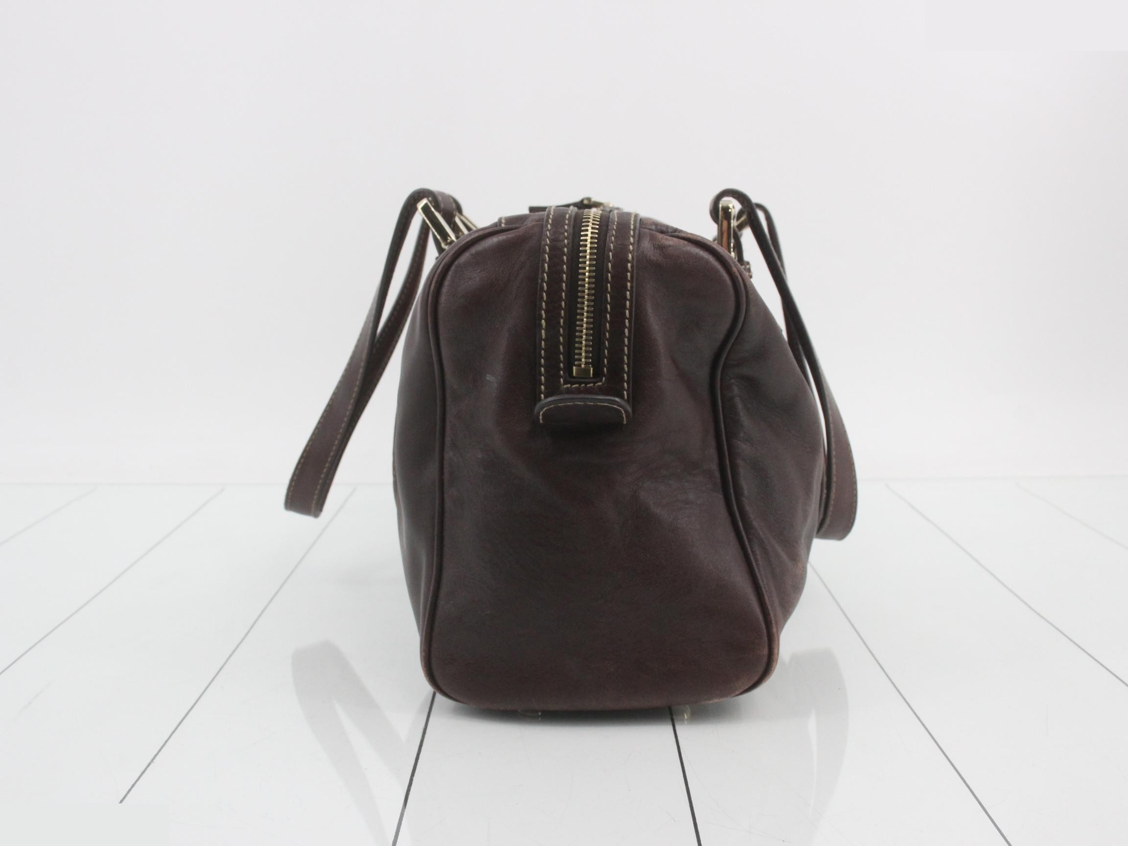 Interlocking (Bag) Boston Bag - Brown — view 3