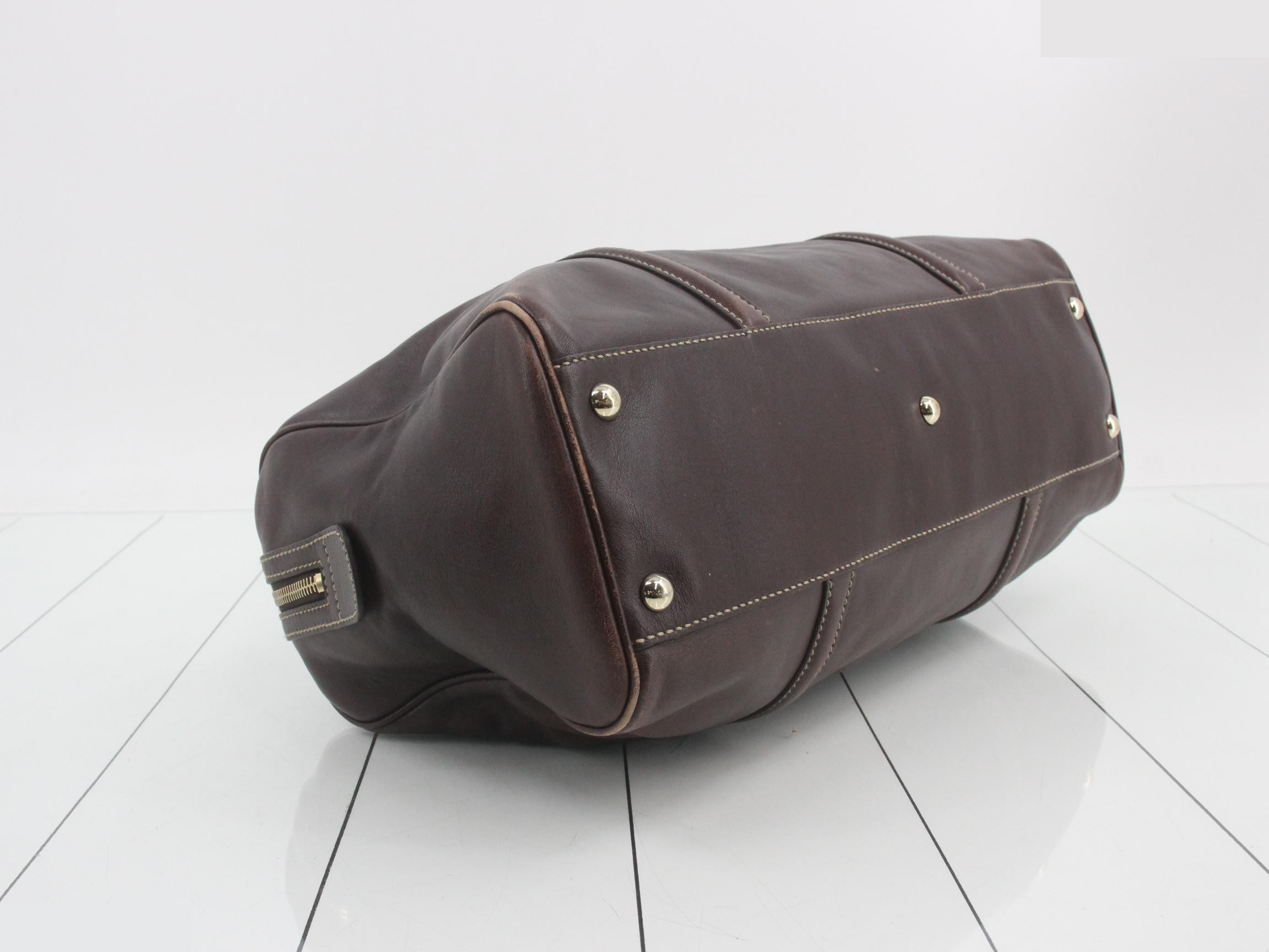Interlocking (Bag) Boston Bag - Brown — view 5