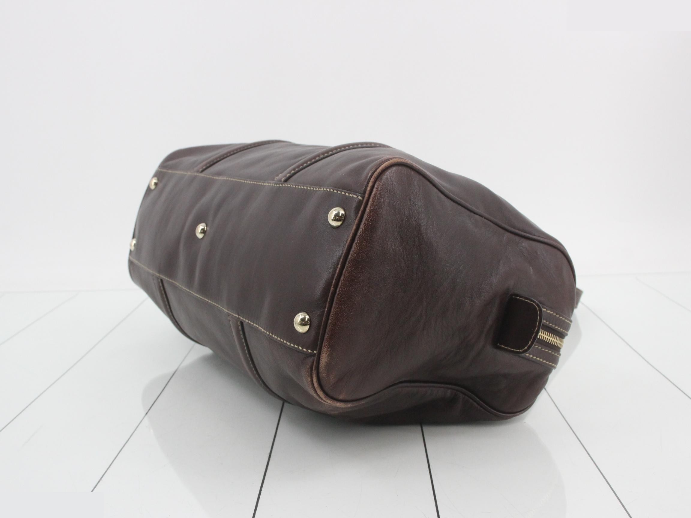 Interlocking (Bag) Boston Bag - Brown — view 6