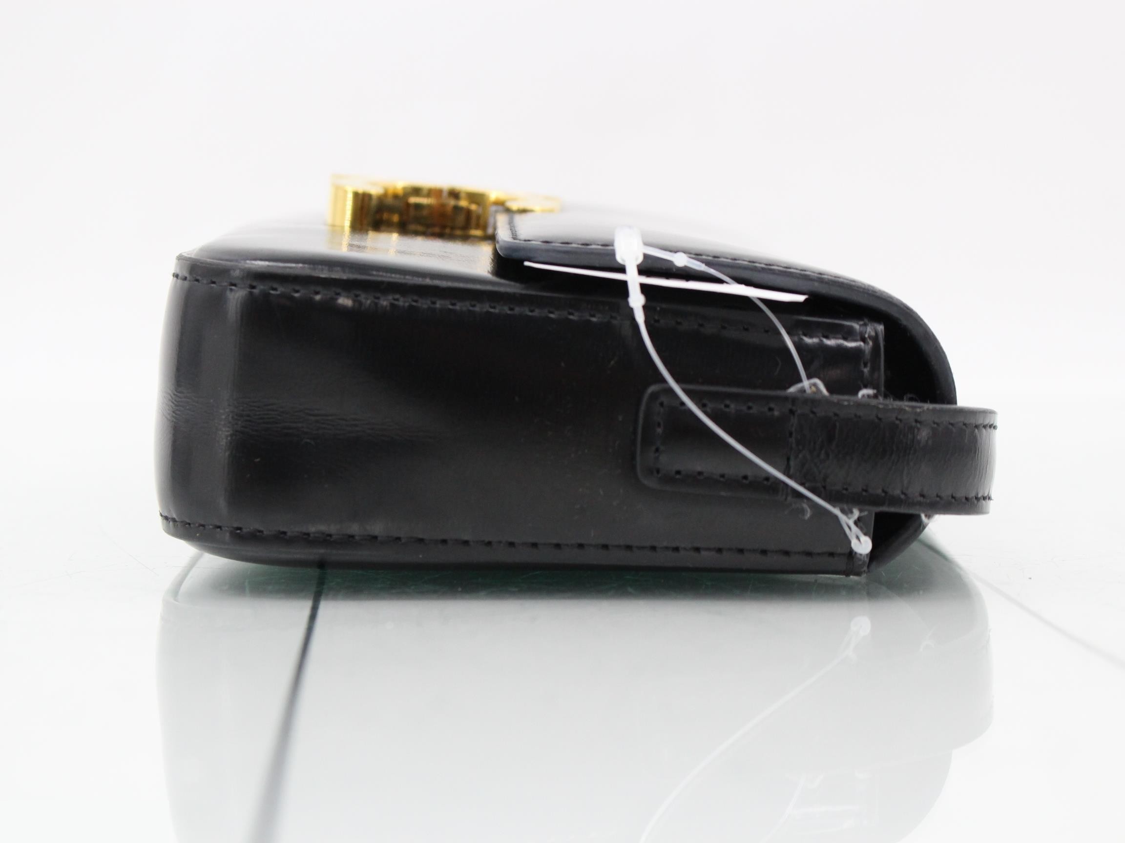 Triomphe Semi-Shoulder Bag, Black — view 3