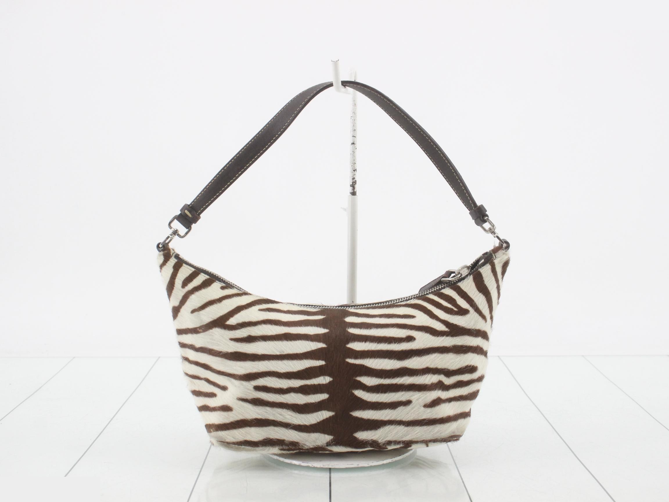 Other lines: Bags & Handbags, Calf Hair, Zebra Pattern, Brown — view 2