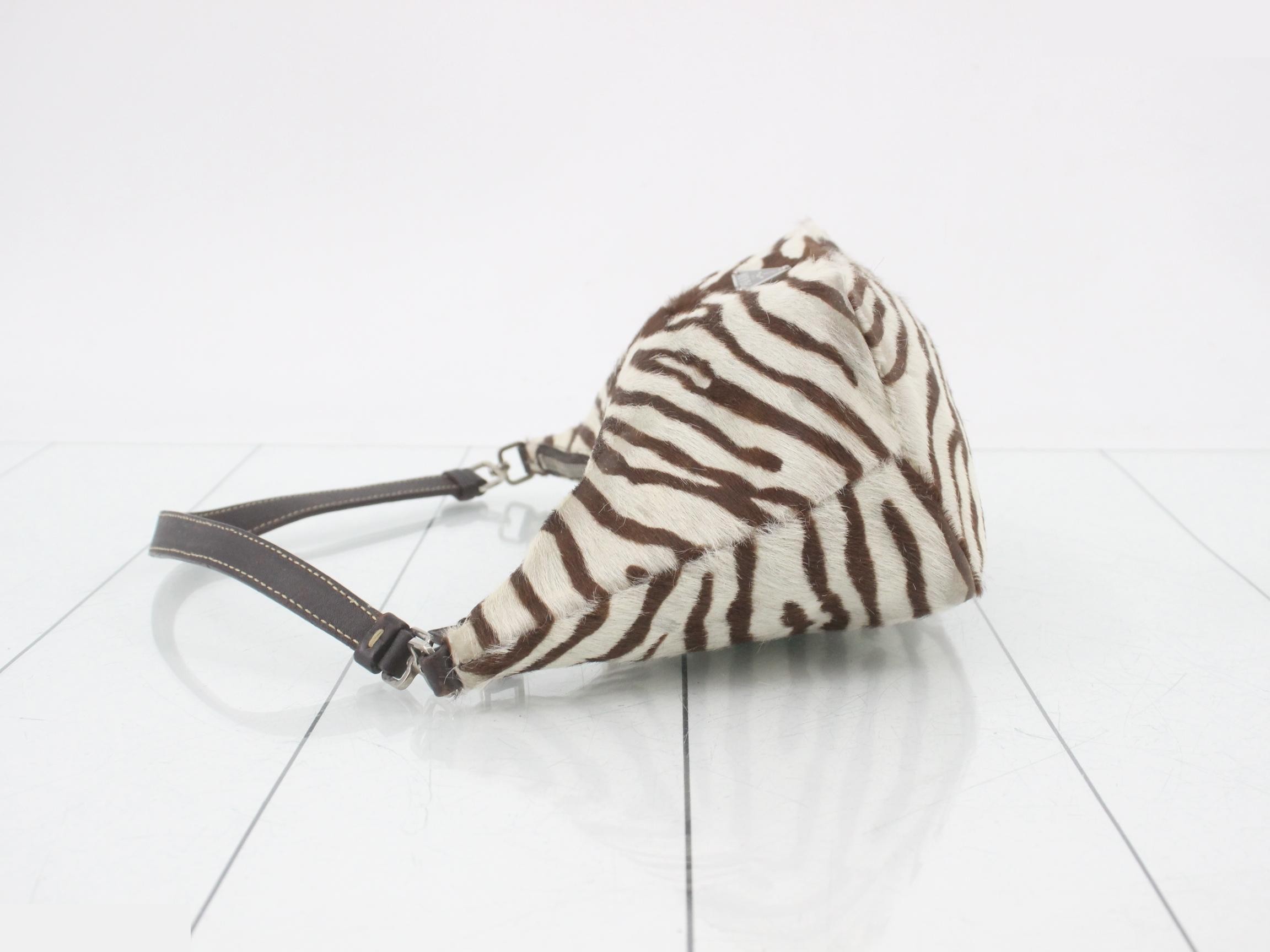 Other lines: Bags & Handbags, Calf Hair, Zebra Pattern, Brown — view 4