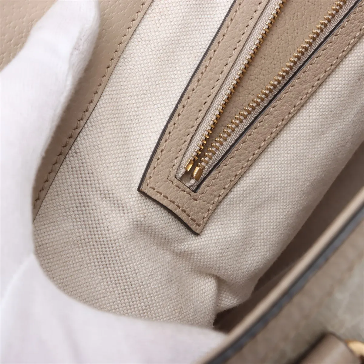 GG Supreme Ophidia PVC x Leather Tote Bag Beige 631685 — view 12