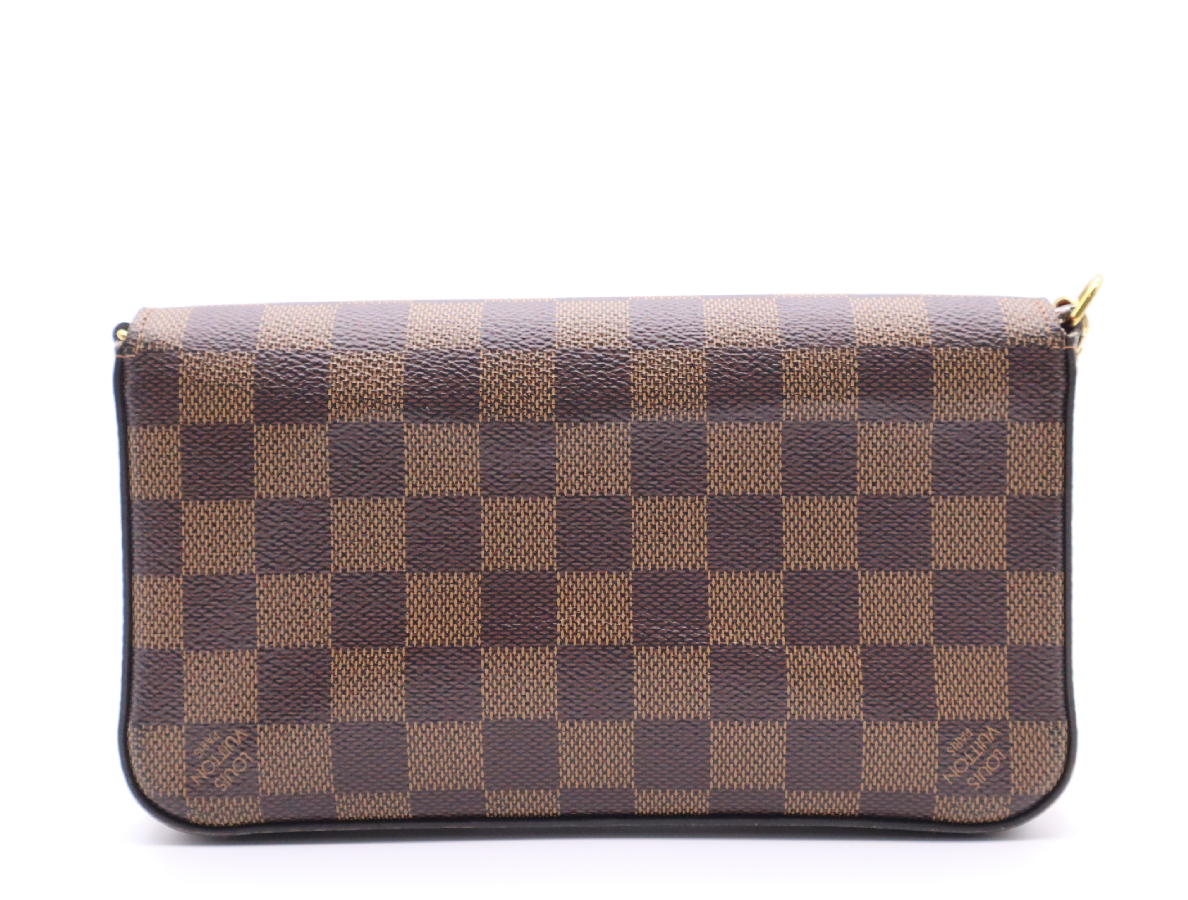 N63032 Damier Pochette Felicie Shoulder Bag with Shoulder Strap — view 2