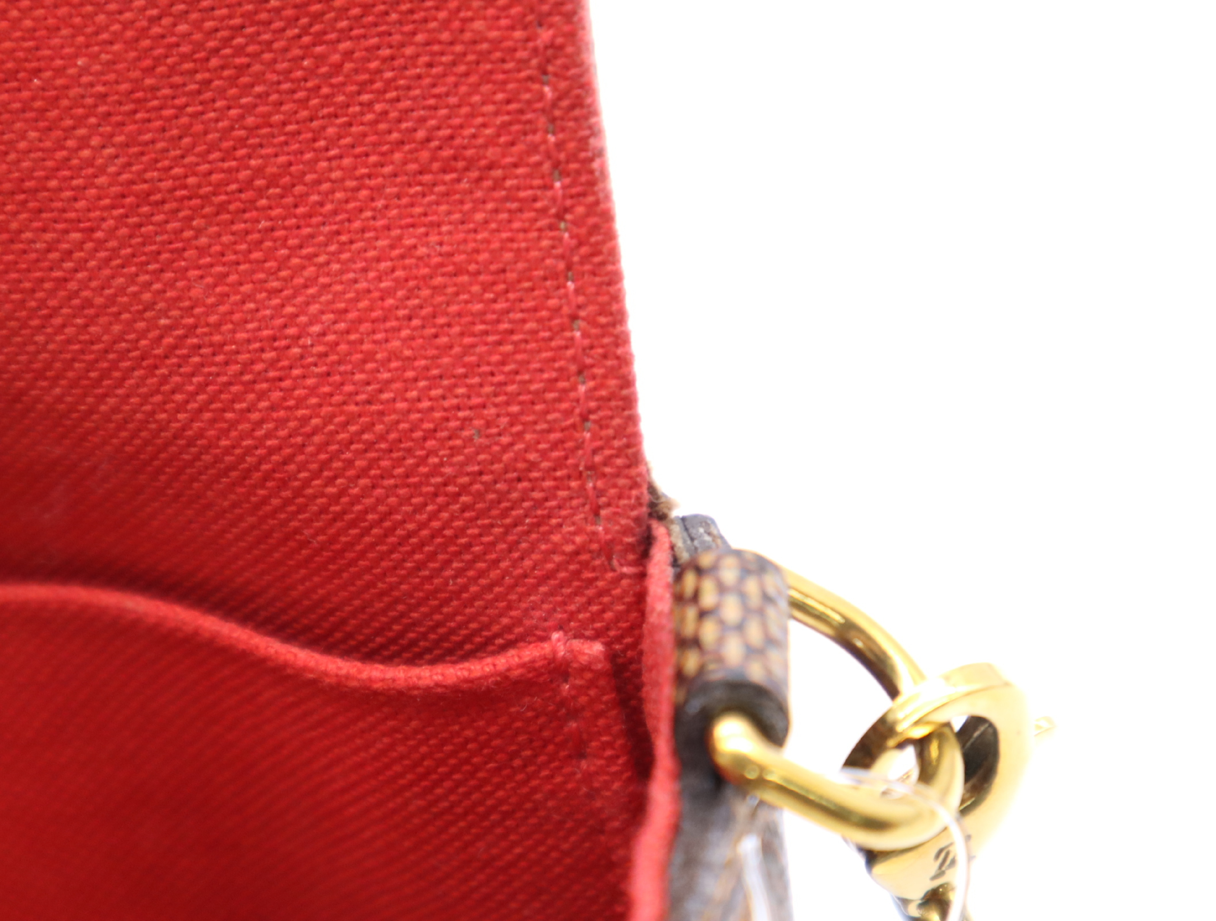 N63032 Damier Pochette Felicie Shoulder Bag with Shoulder Strap — view 13