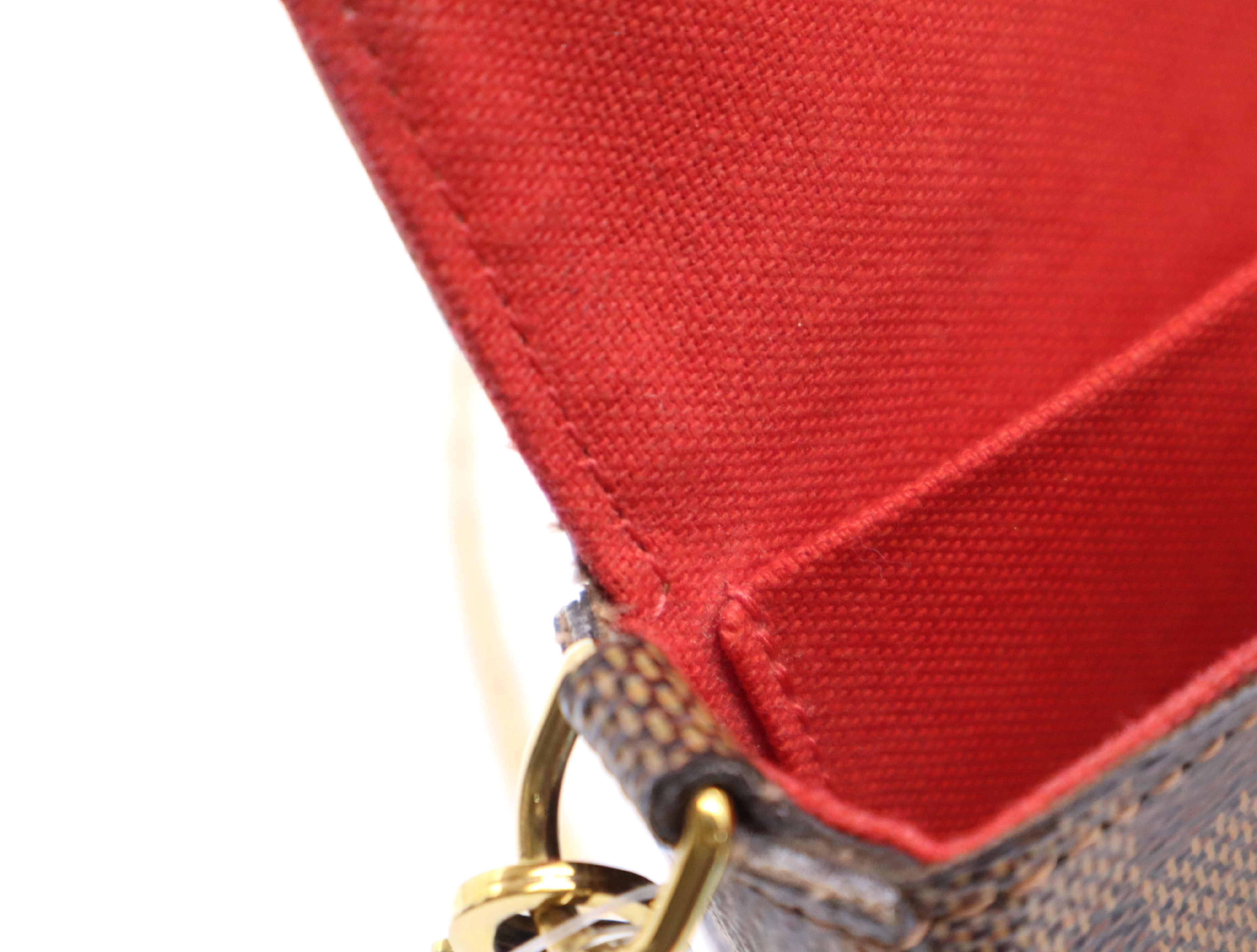 N63032 Damier Pochette Felicie Shoulder Bag with Shoulder Strap — view 14
