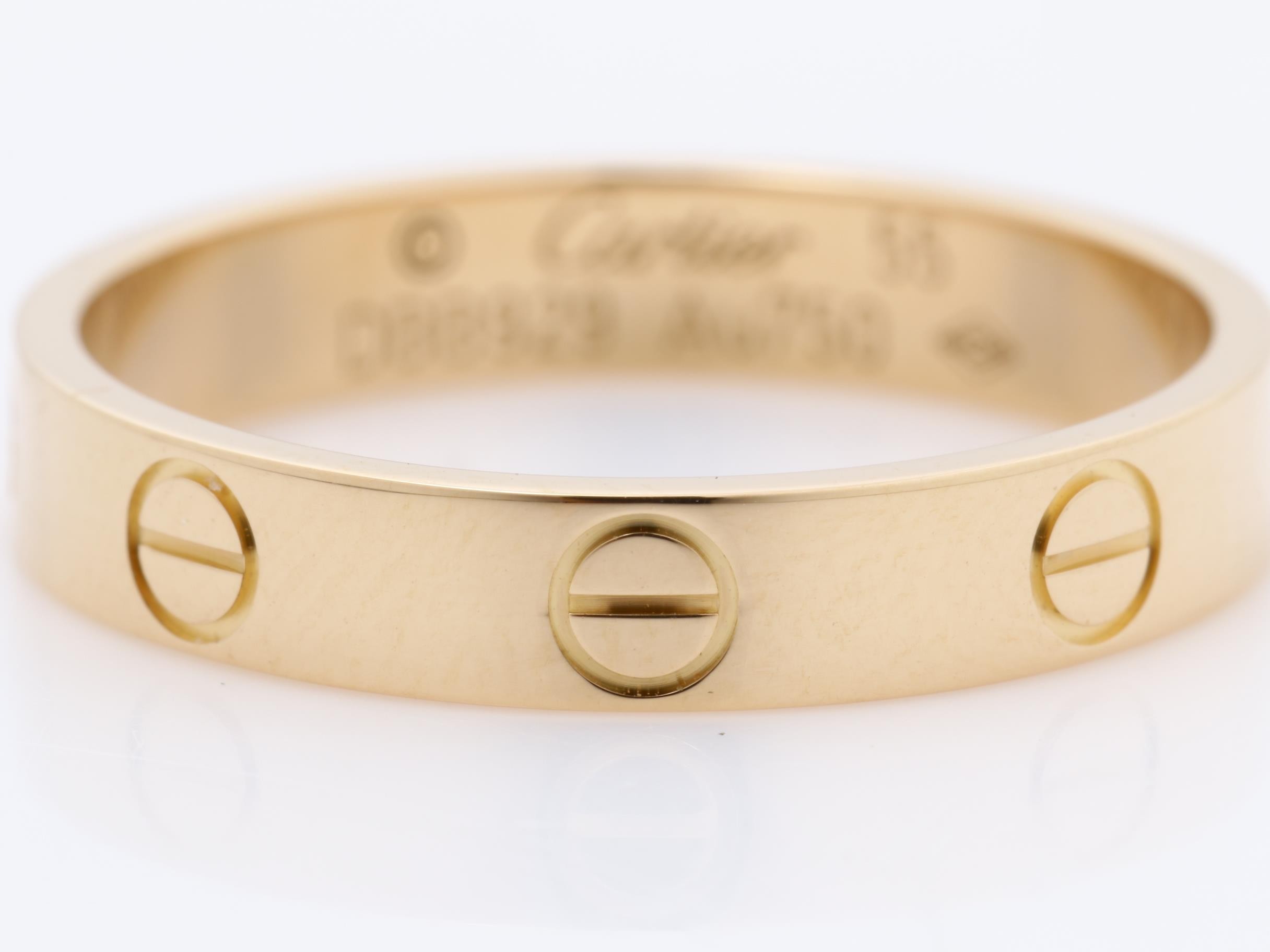 Au750PG Mini Love Ring 55 3.2g — view 2