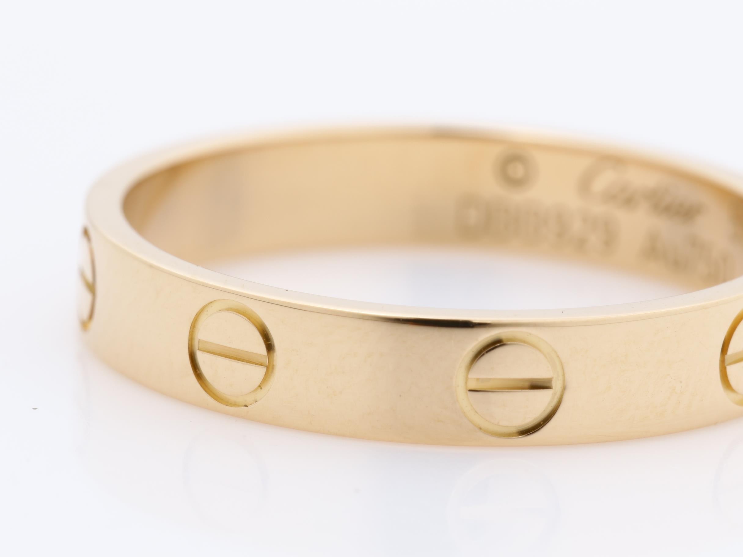 Au750PG Mini Love Ring 55 3.2g — view 3