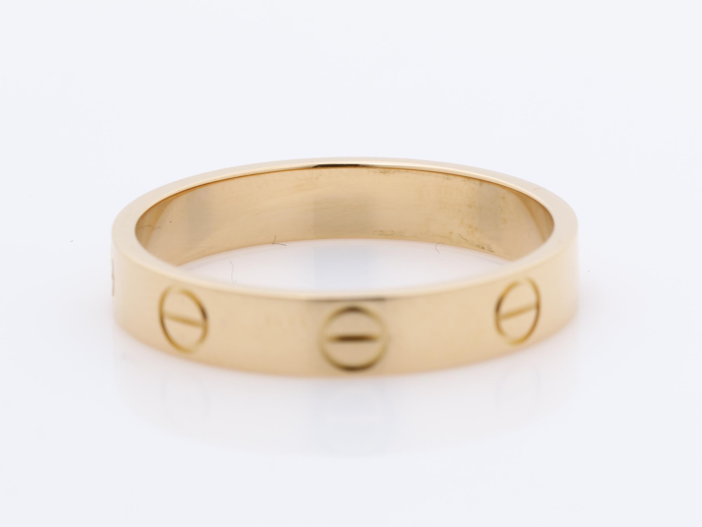 Au750PG Mini Love Ring 55 3.2g — view 4