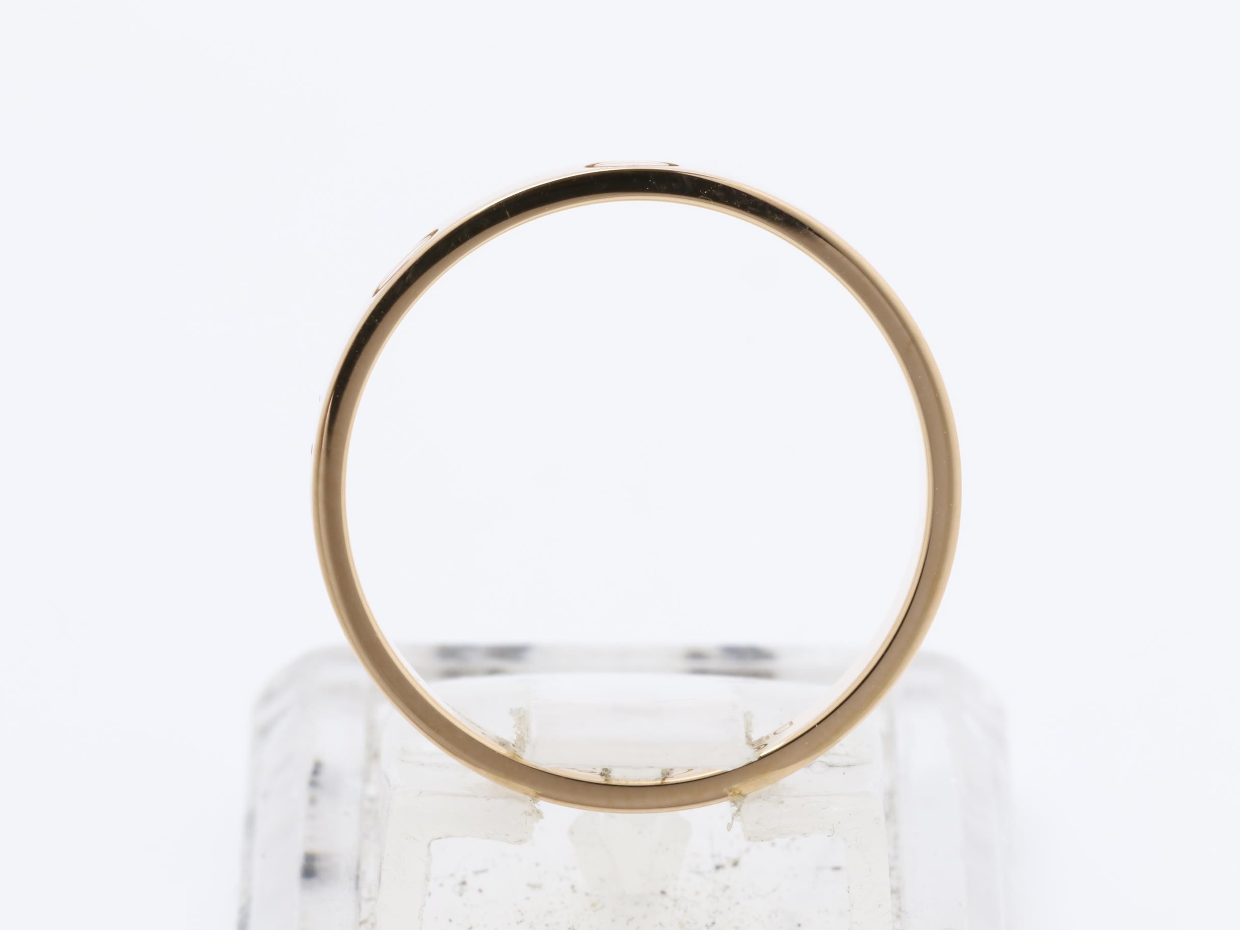 Au750PG Mini Love Ring 55 3.2g — view 5