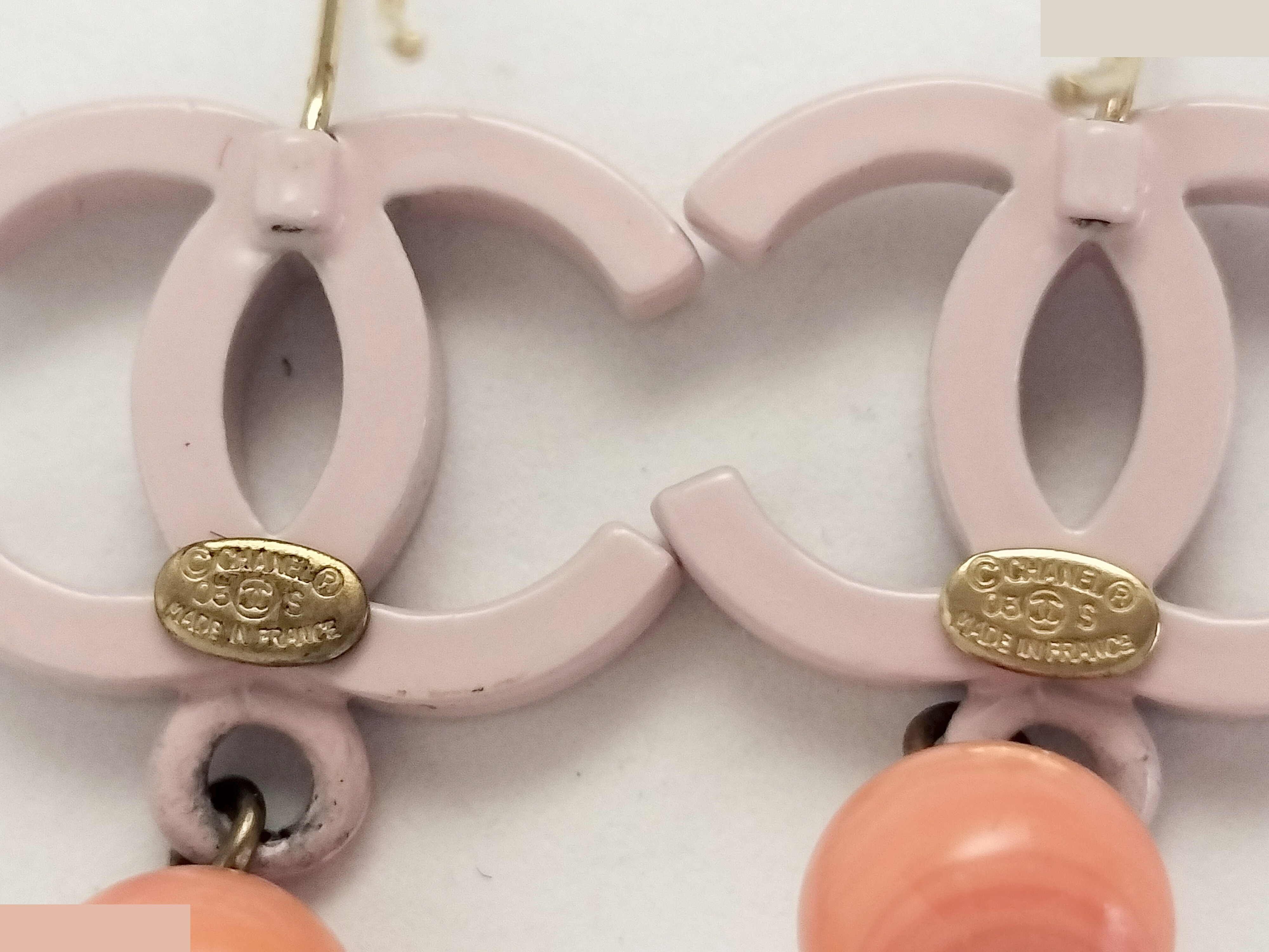 Coco Pink Hoop Earrings — view 3