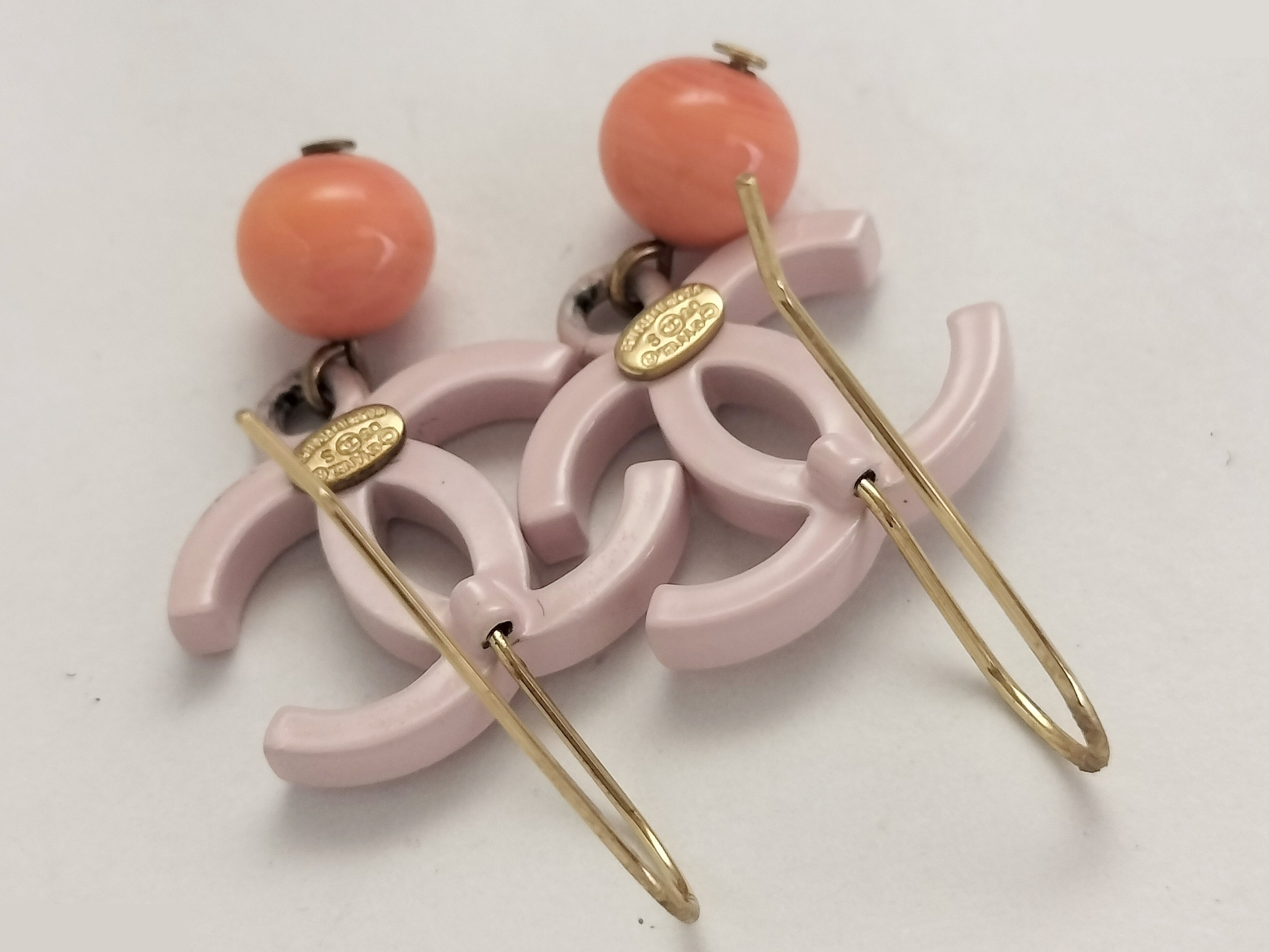 Coco Pink Hoop Earrings — view 4