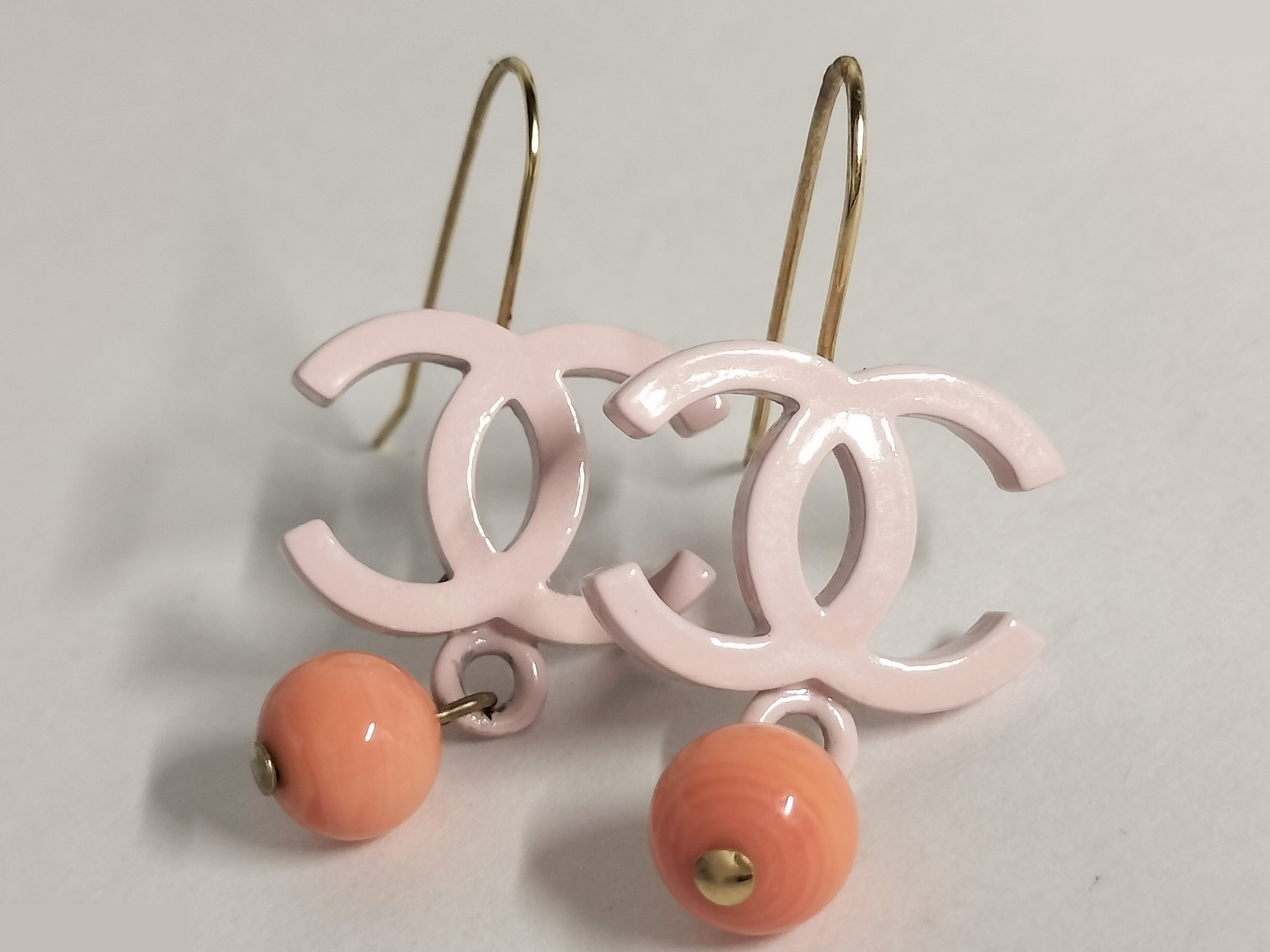 Coco Pink Hoop Earrings — view 5