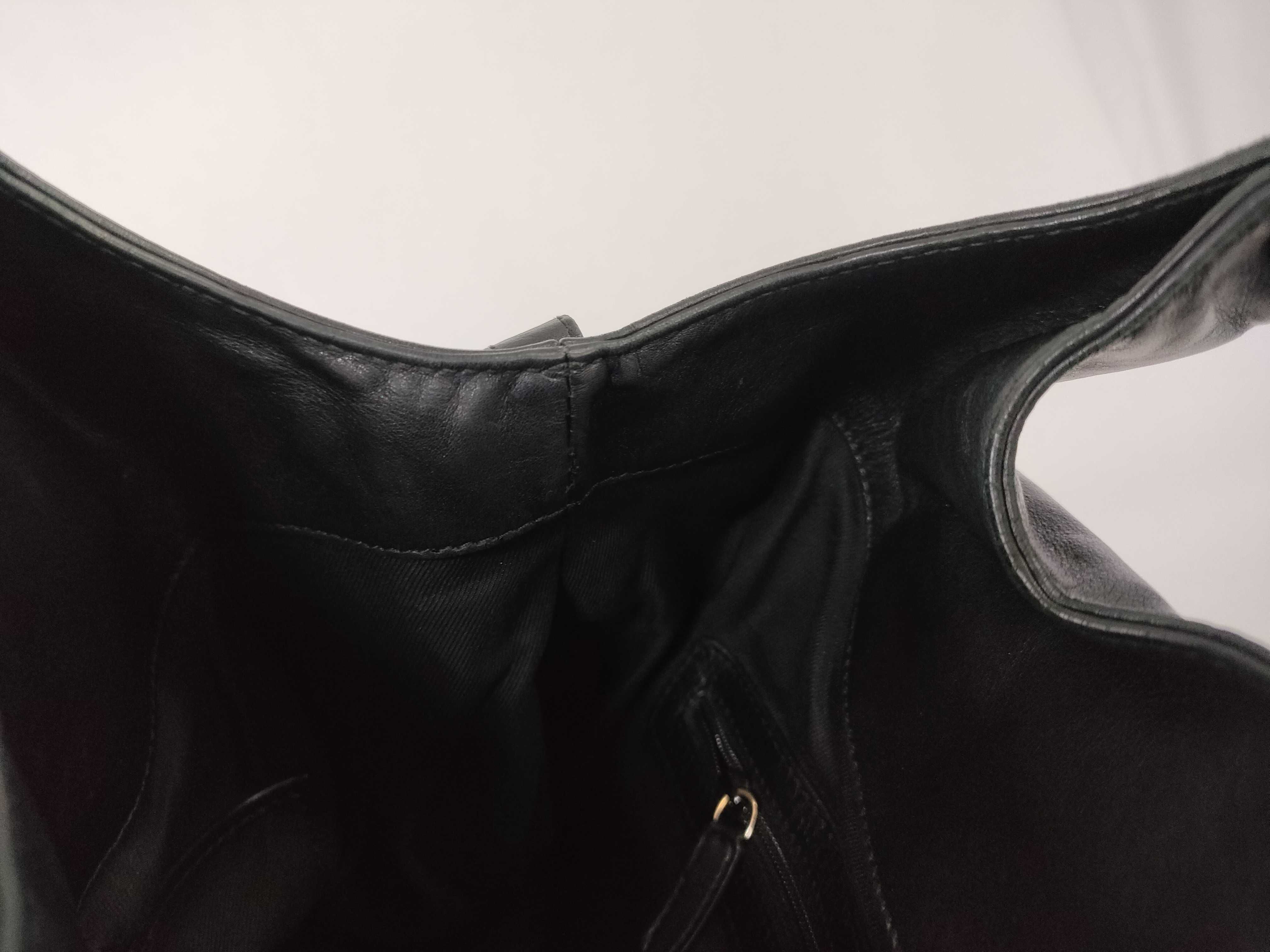Chandra Calf Leather Black Handbag — view 12