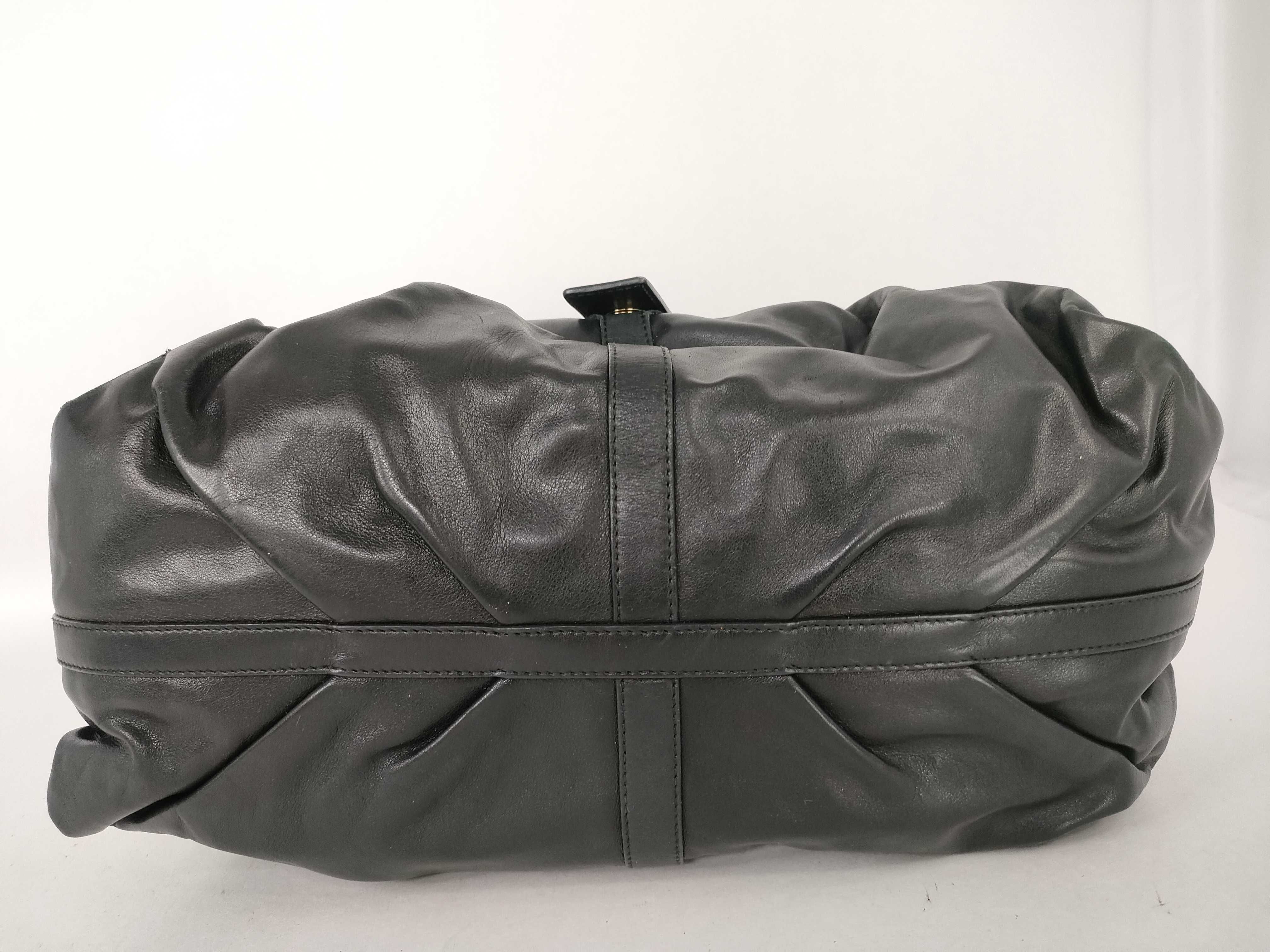 Chandra Calf Leather Black Handbag — view 7